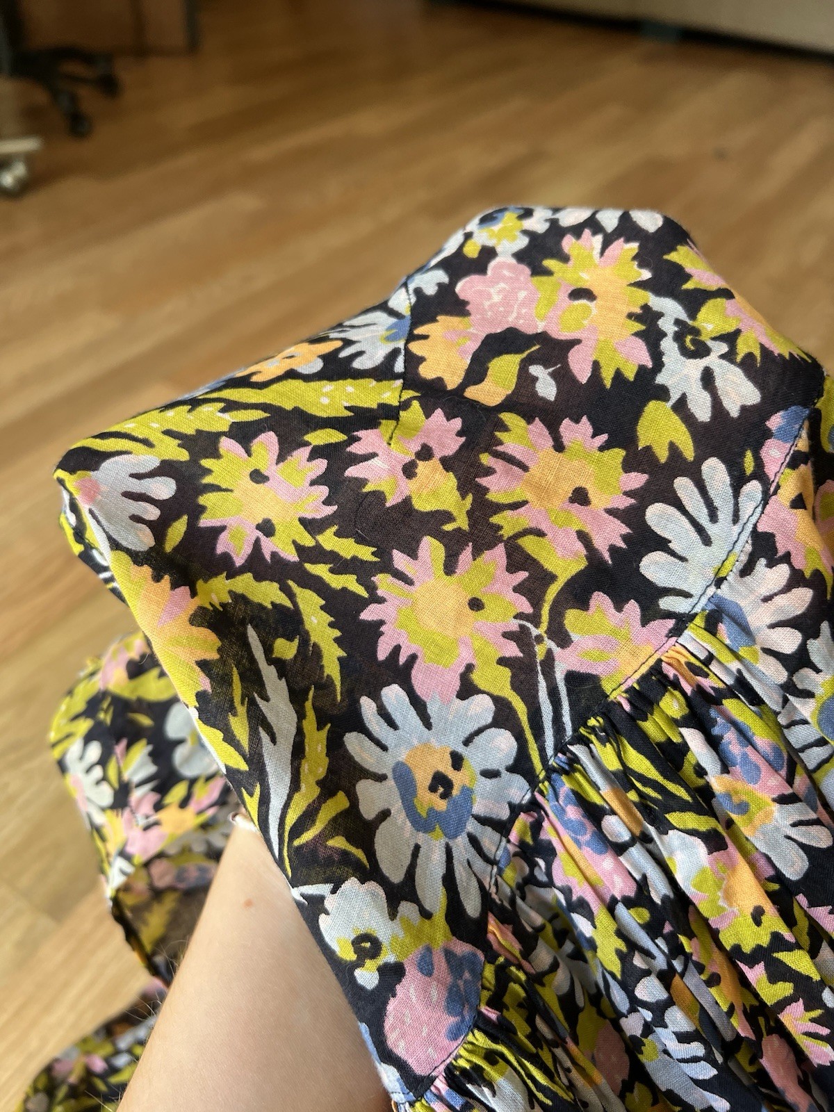 Vintage 70’s Rare Alley Cat By Betsey Johnson Floral Balloon Sleeve Maxi Dress