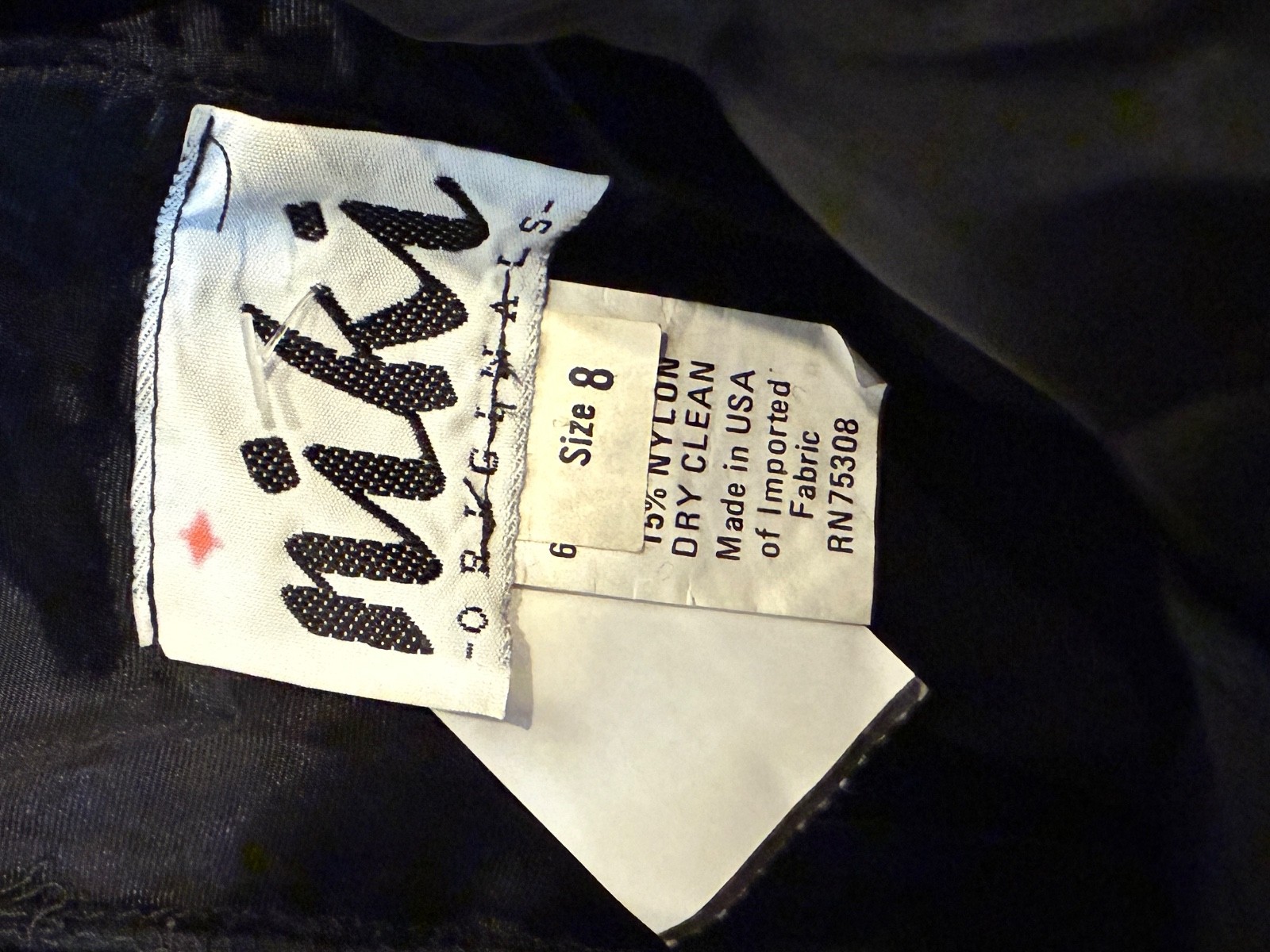80s/90s Vintage Niki Originals Black/Purple Velvet Evening Dress Women’s Size 8