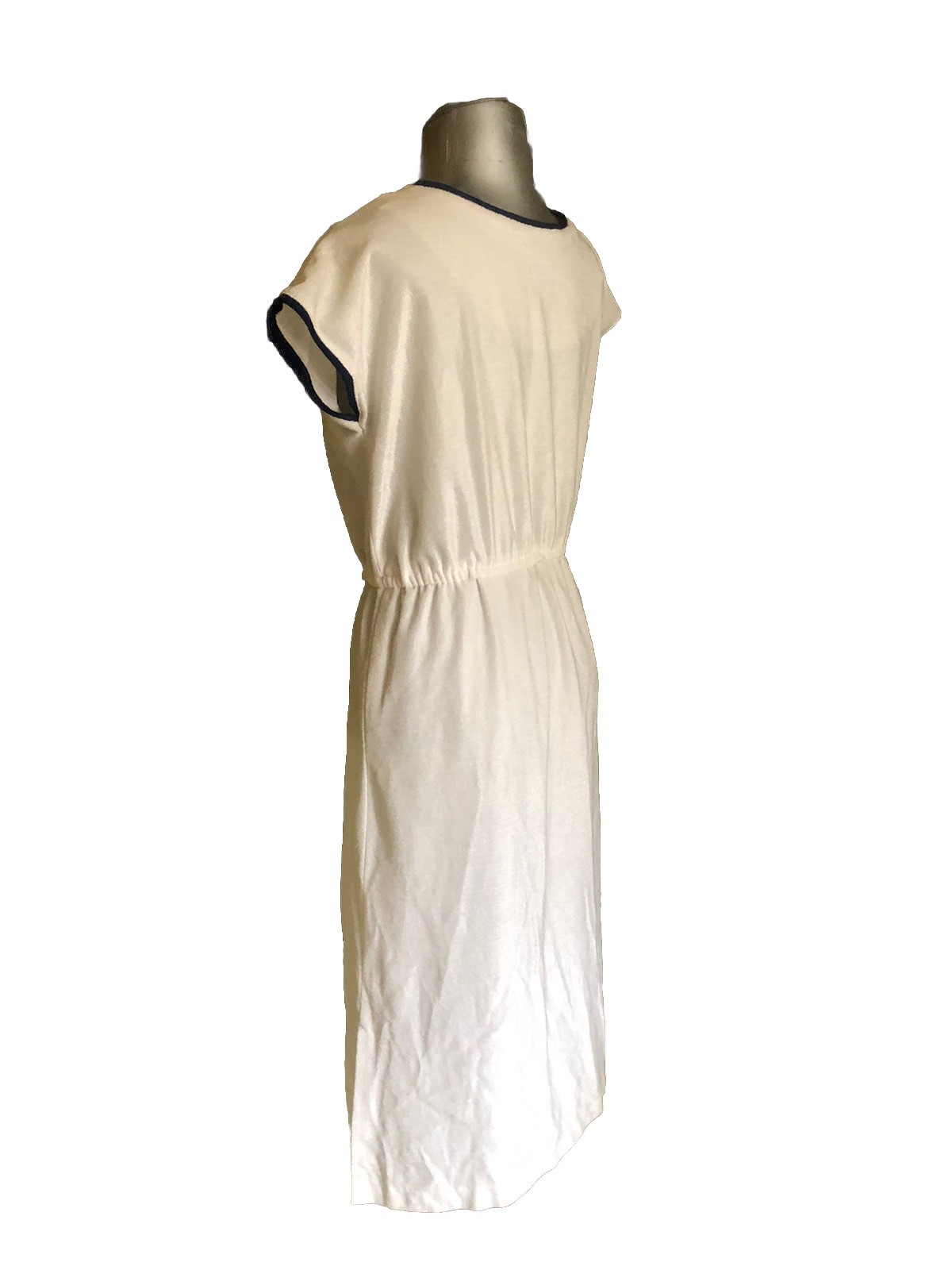 Vintage 70s Shimmer French Terrycloth Threes Company Janet Dress