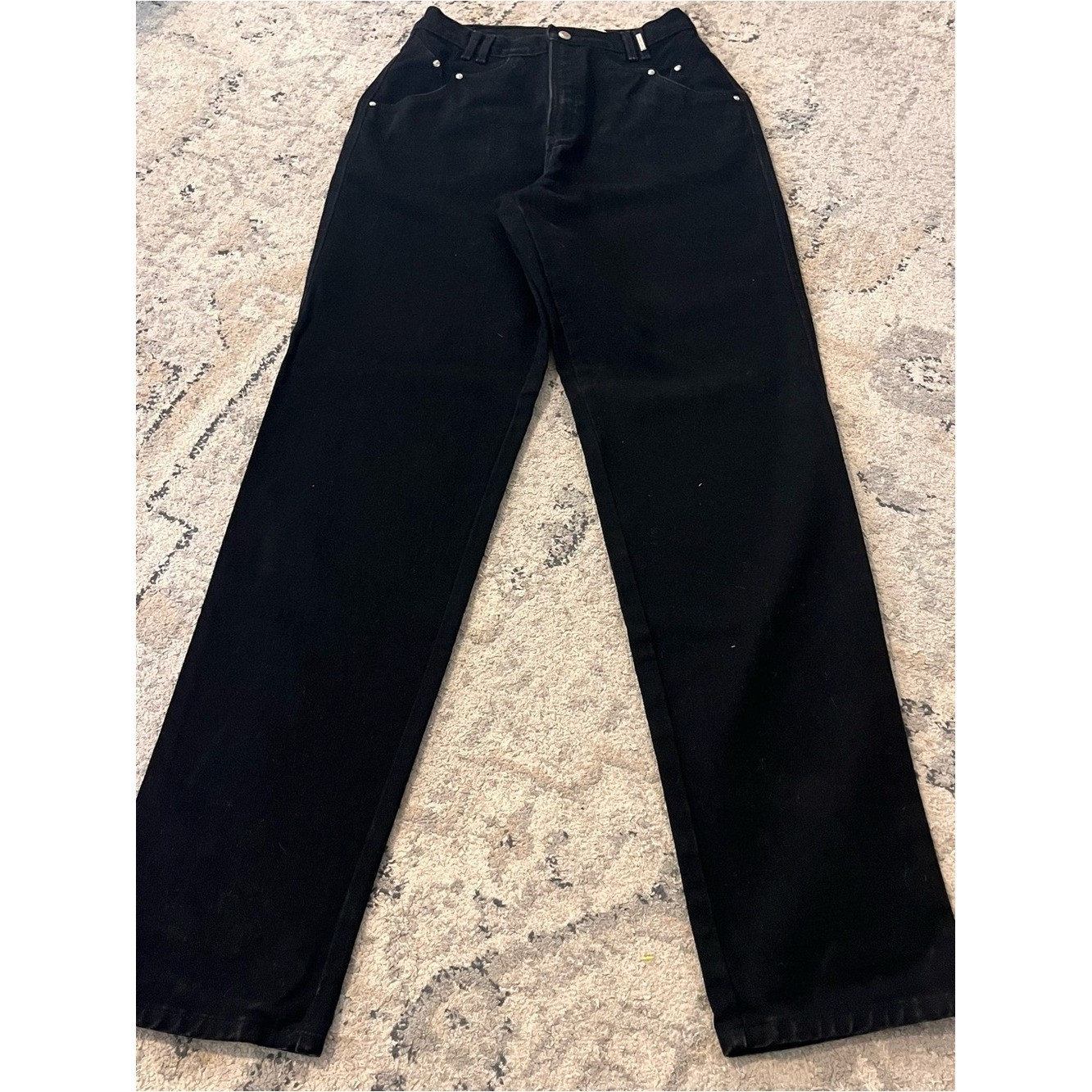 Vtg Rockies Rocky Mountain Jeans 13/14 Tall Black High Rise Bareback Western 90s