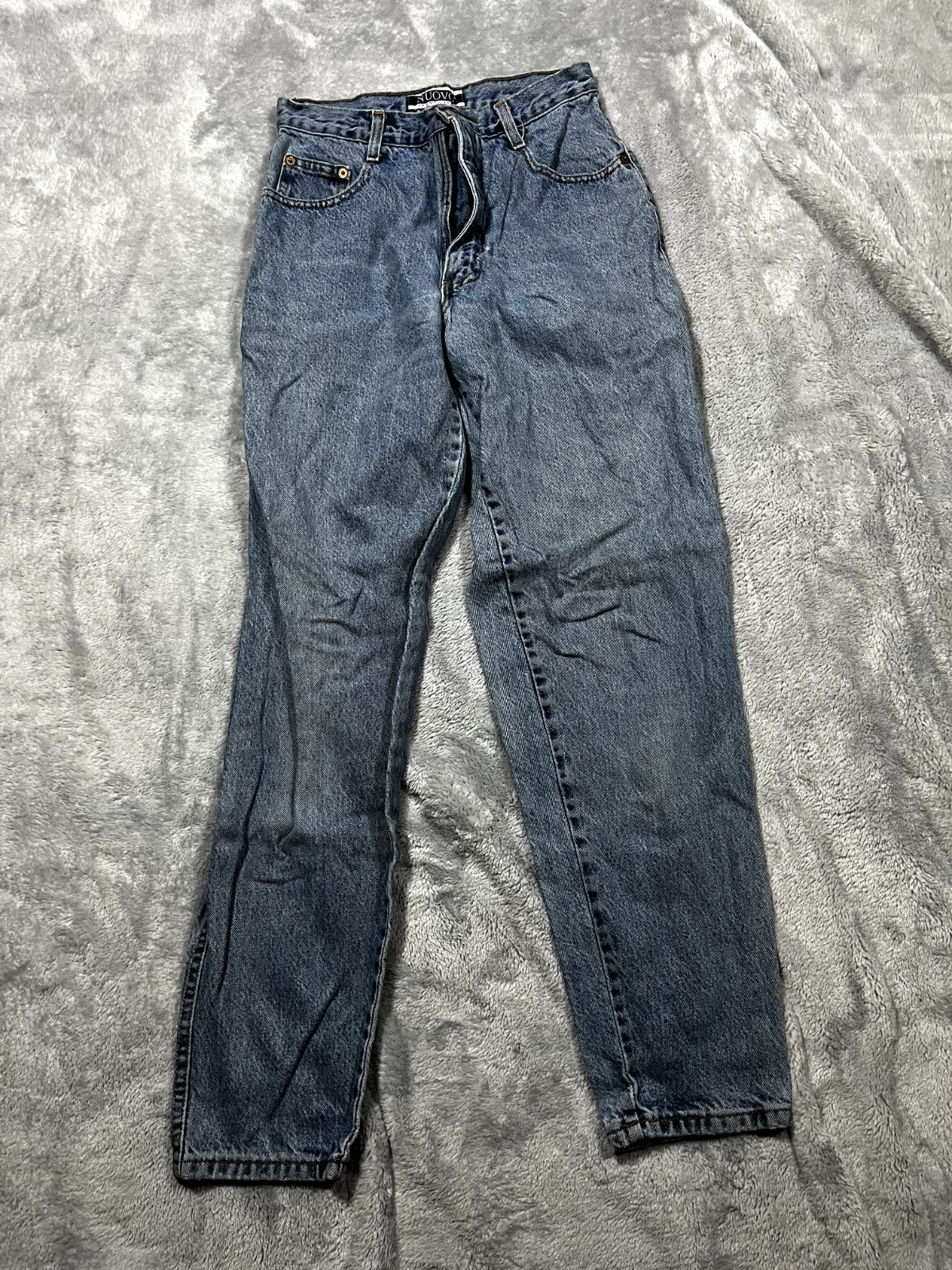 VTG NUOVO County Seat Acid Wash 100% Cotton Denim Women Size 9/10 High Waist