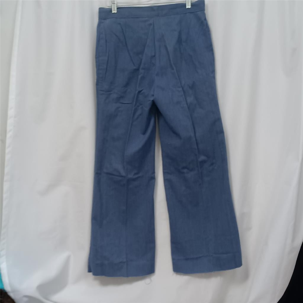 Vtg miss h.i.s. Jeans NOS Sz 18 Blue Pants Wide Leg Brushed Denim 33X29 USA Tags