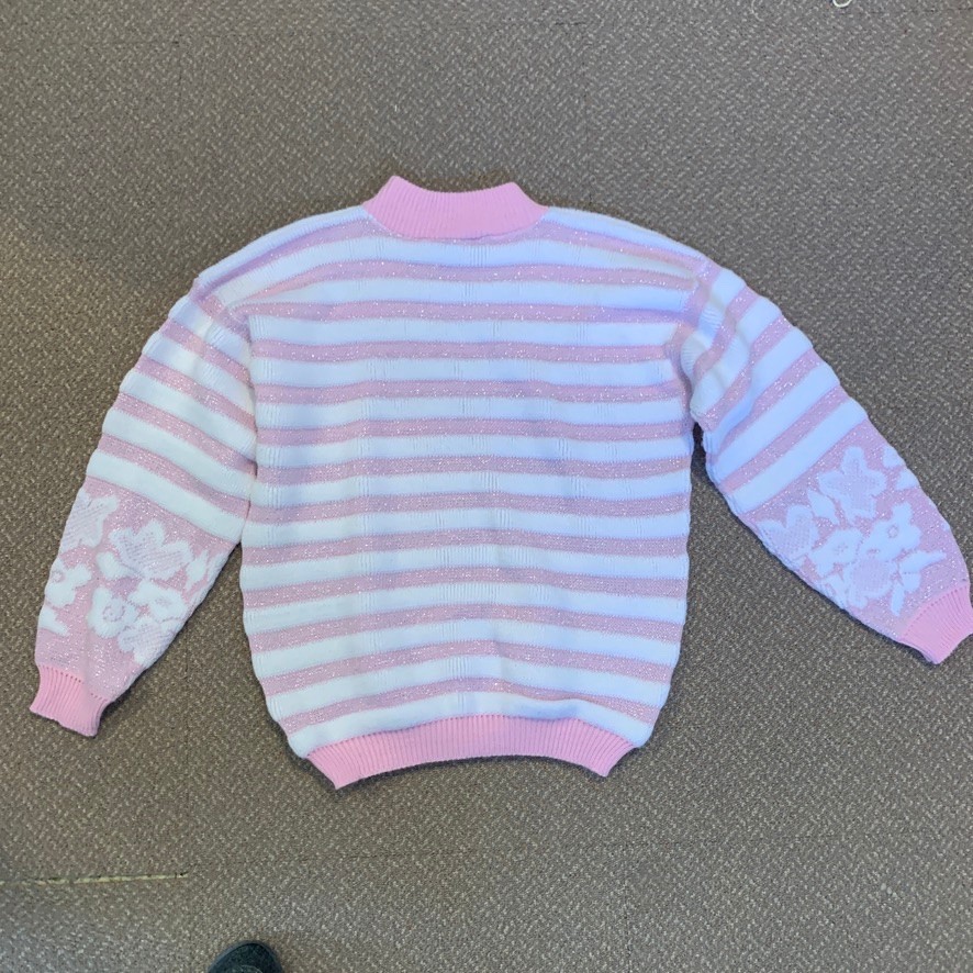 Vintage 80’S Adele Knitwear Sweater Women’s M/L Pink USA
