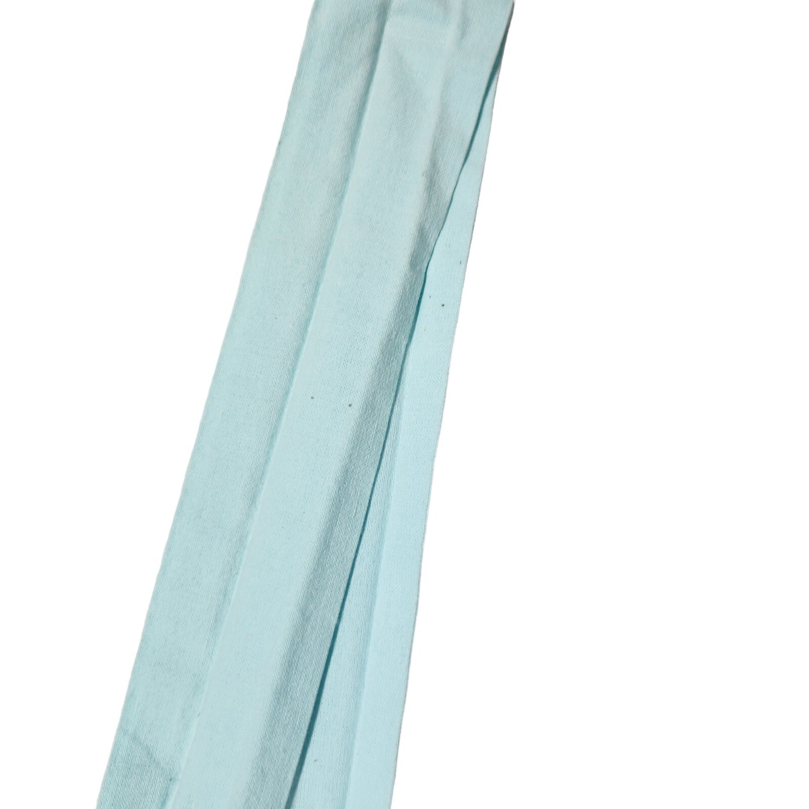 Vintage 70s Turquoise White Cotton Overall Pinafore Dress Size 5/6 *See Descript
