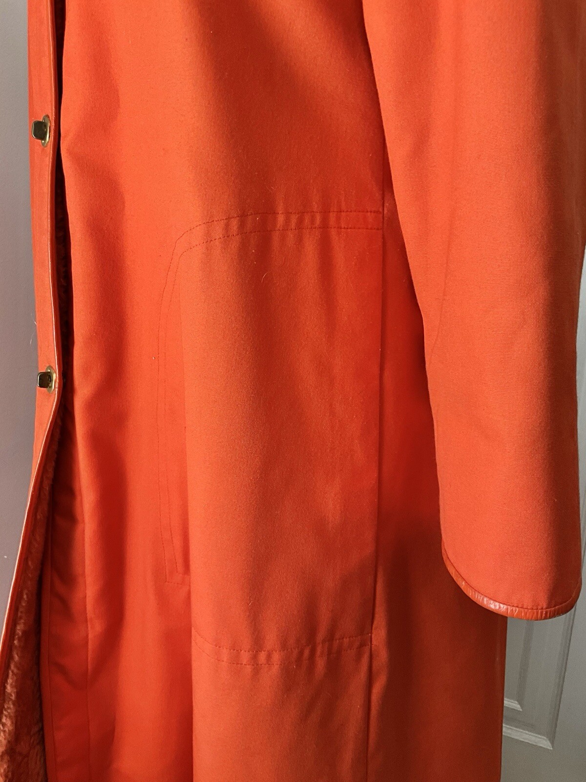 Vintage 1970’s Bonnie Cashin Fleece Lined Coat with Removable Hood + Coin Pocket