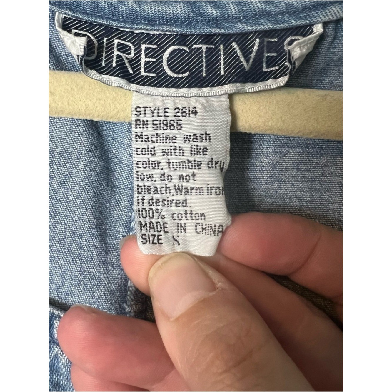 Vtg 90s Directives Denim Mini Pinafore Jumper Dress Button Straps Pockets Sz S