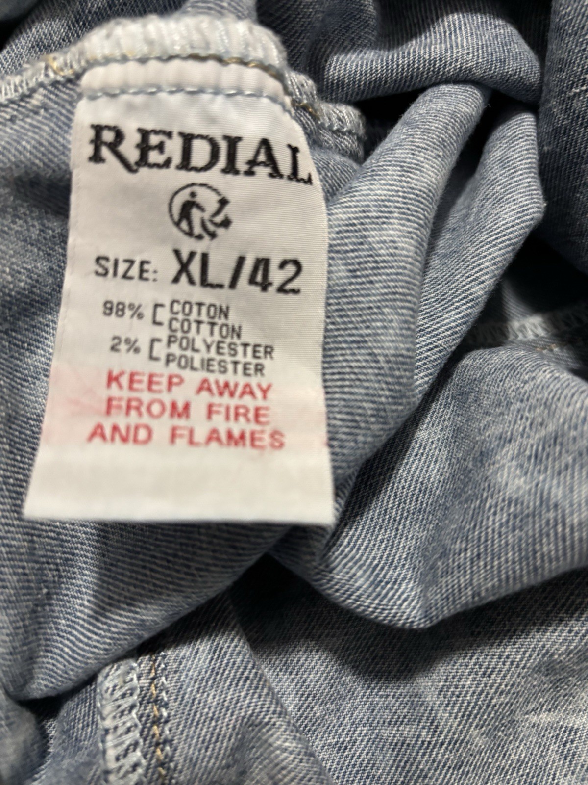 Vintage Acid Wash Denim Dress Sz XL