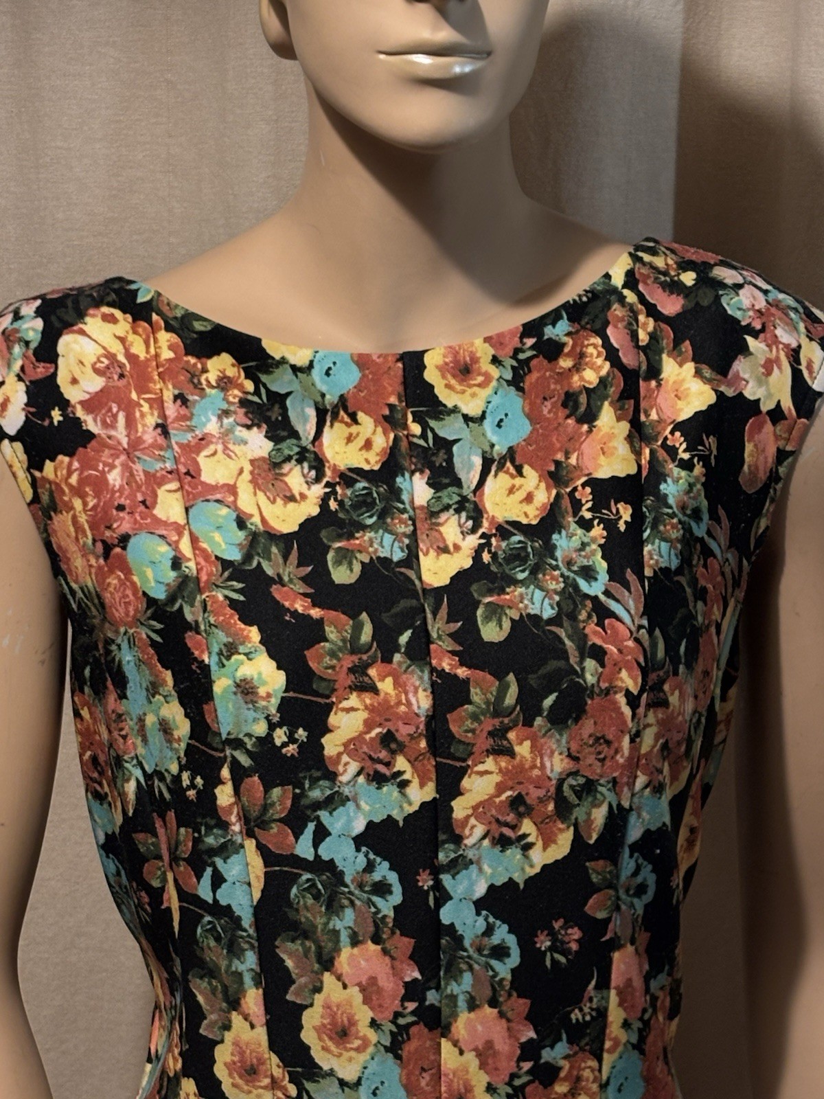 Vintage Floral Princess Style Dress By Gabby Made In Vietnam M