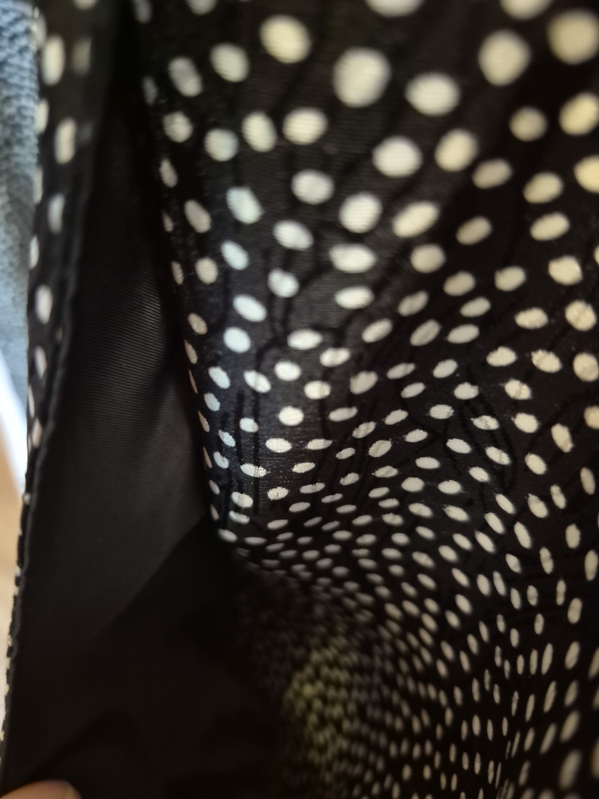 Vtg Breli Originals Size 18 Black W/white Polka Dots Dress With Pockets