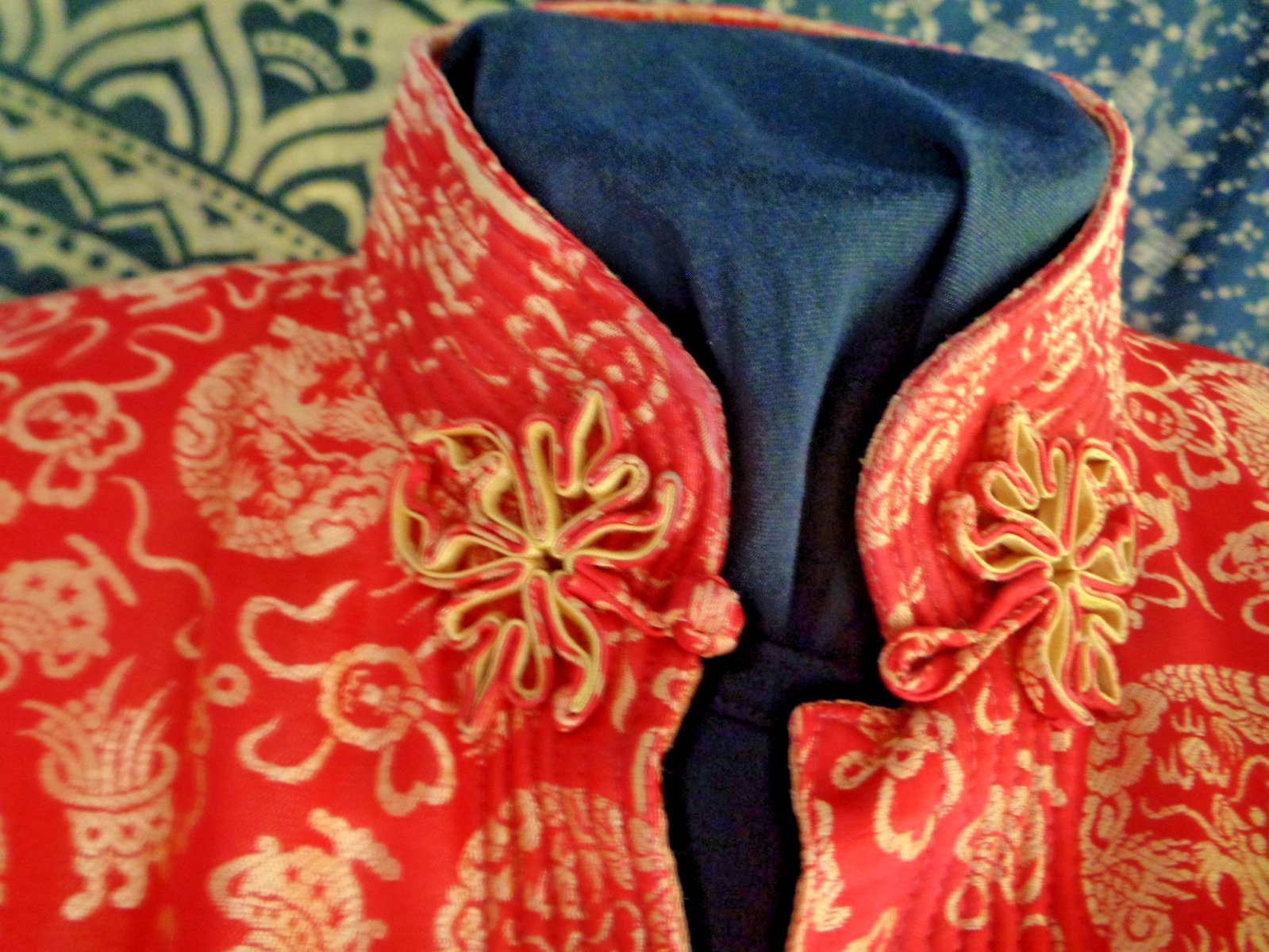 Vintage Chinese jacket swing type large red