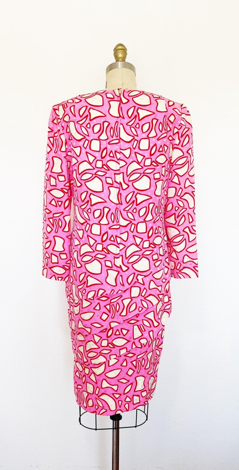 1980s David Hayes Dress / Saks Fifth Avenue Dress / 1980s Dress / Size Large
