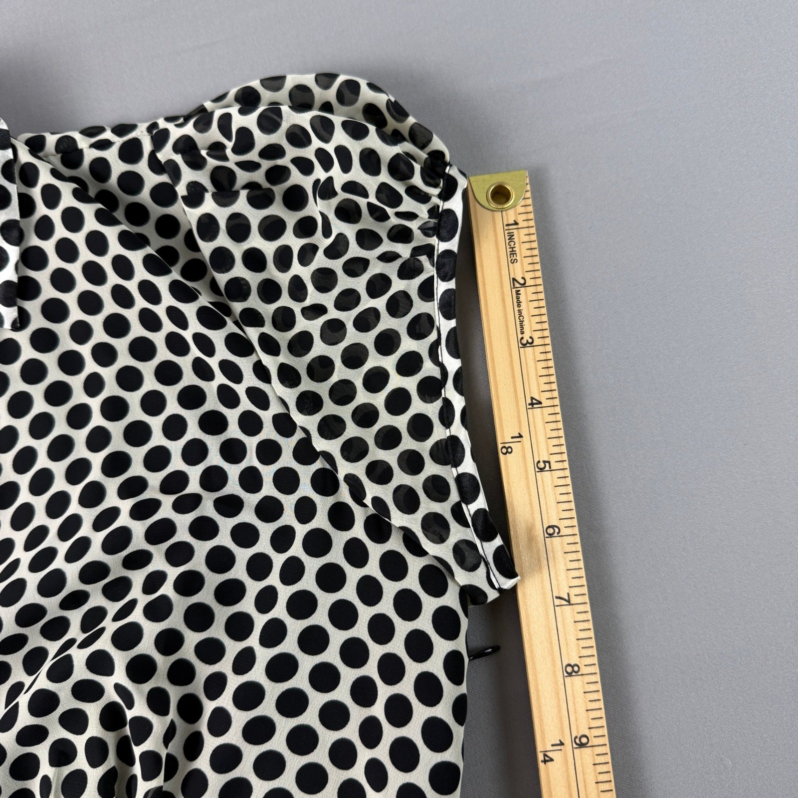 Robbie Bee Vintage 90s Y2K Polka Dot Midi Slip Dress Plus 16 XL Satin Retro