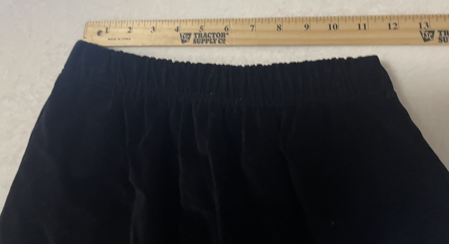 Vintage Women’s The Eagle’s Eye Black Velvet Christmas Skirt Size S