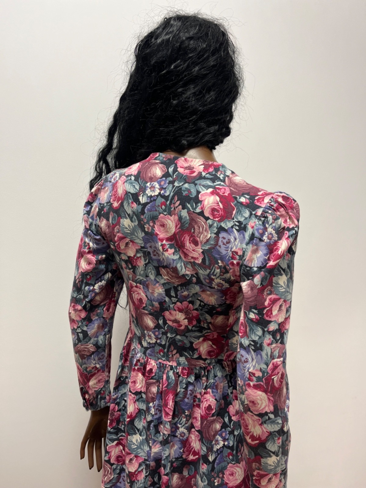 Vintage Laura Ashley Floral Prairie Dress UK 10 Cottagecore Midi Dress