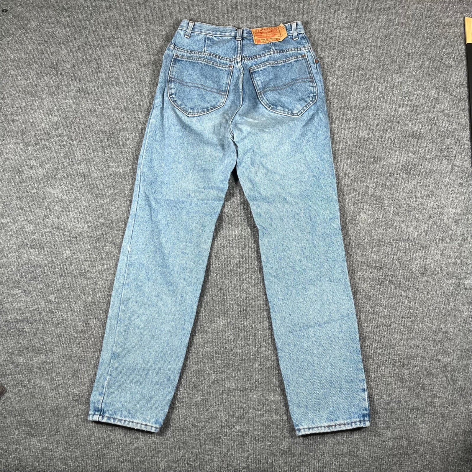Lawman Jeans Womens Size 24 Light Wash High Waisted Tapered Leg Vintage Denim