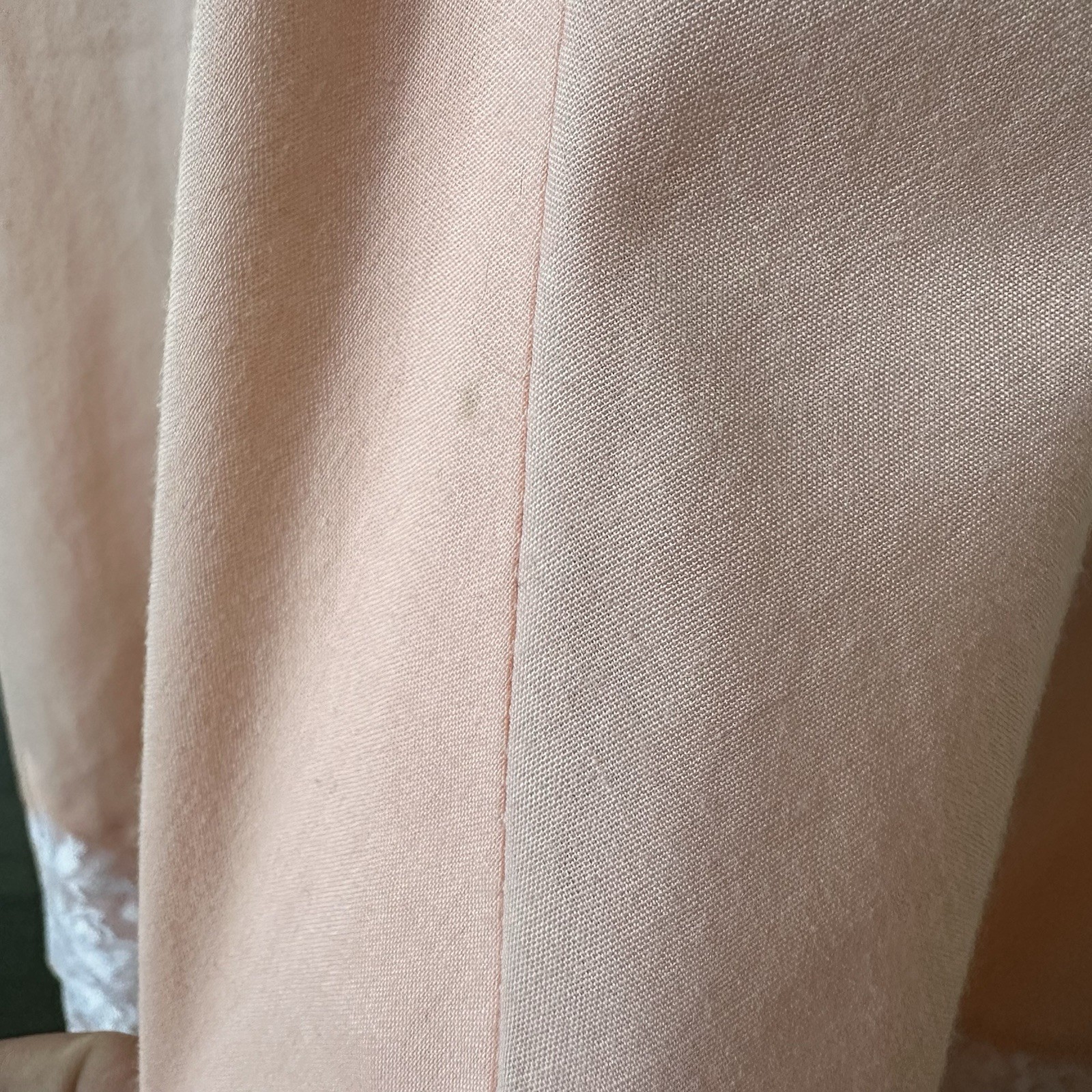 VTG 60s Partners Please! Malco Modes Peach Lace Square Dancing Prairie Dress Sm