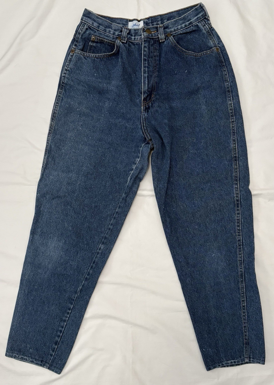 Vintage 80’s Chic Size 11 Average High Rise Mom Jeans Denim Tapered Petite USA