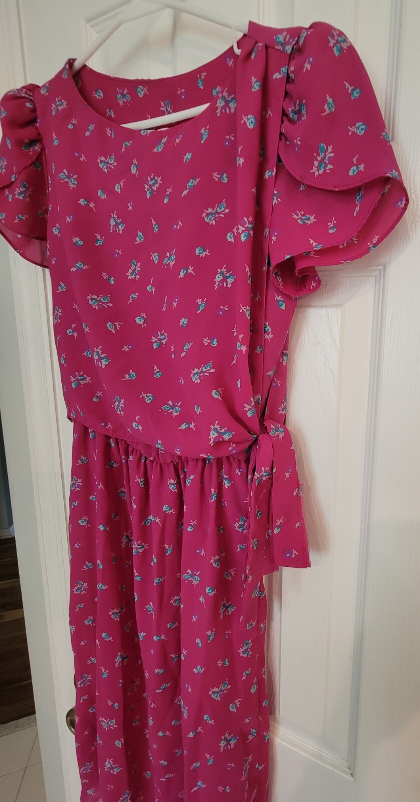 Vtg 80’s Alison Peters Women’s Midi Dress Sz S
