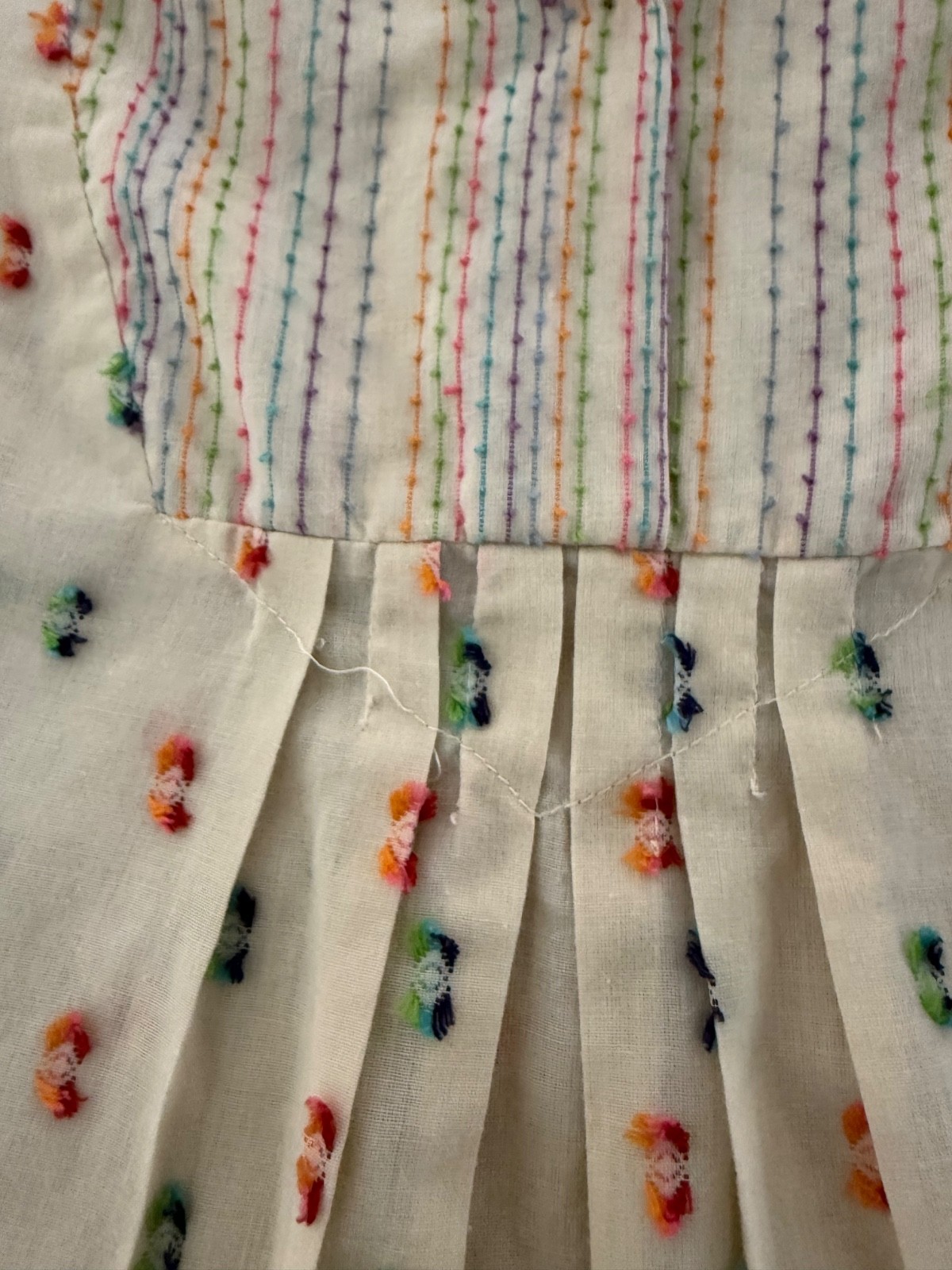 Vintage Handmade Blouse Women’s Embroidered Cotton Boho Folk Peasant Top
