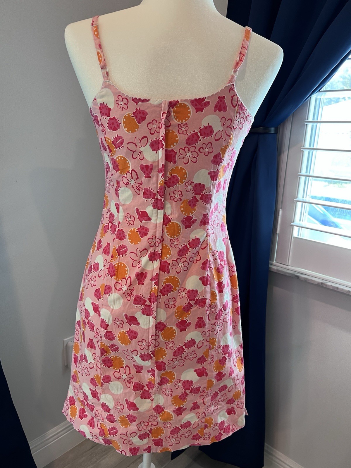 LILLY PULITZER (6) VINTAGE Bocci Citrus Bee Ladybug WHITE LABEL Pink Floral EUC