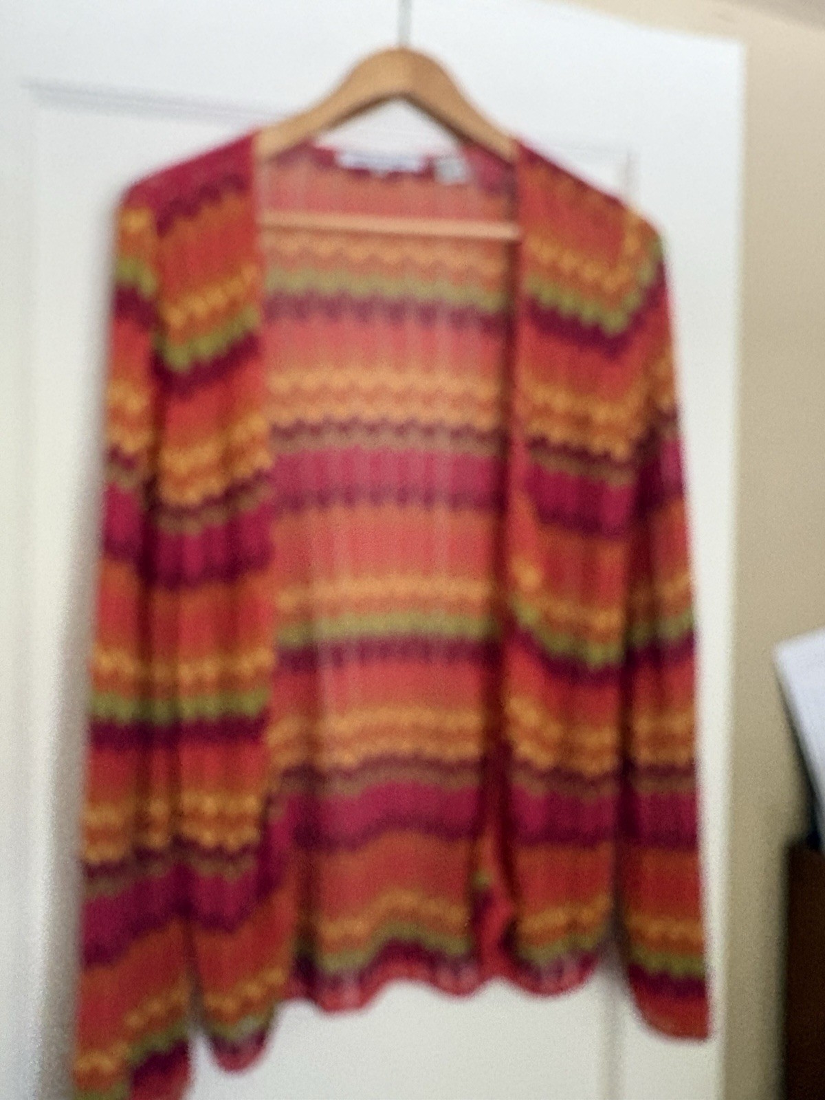 Vintage cardigan, Chevron knit , made it Hong Kong super mod
