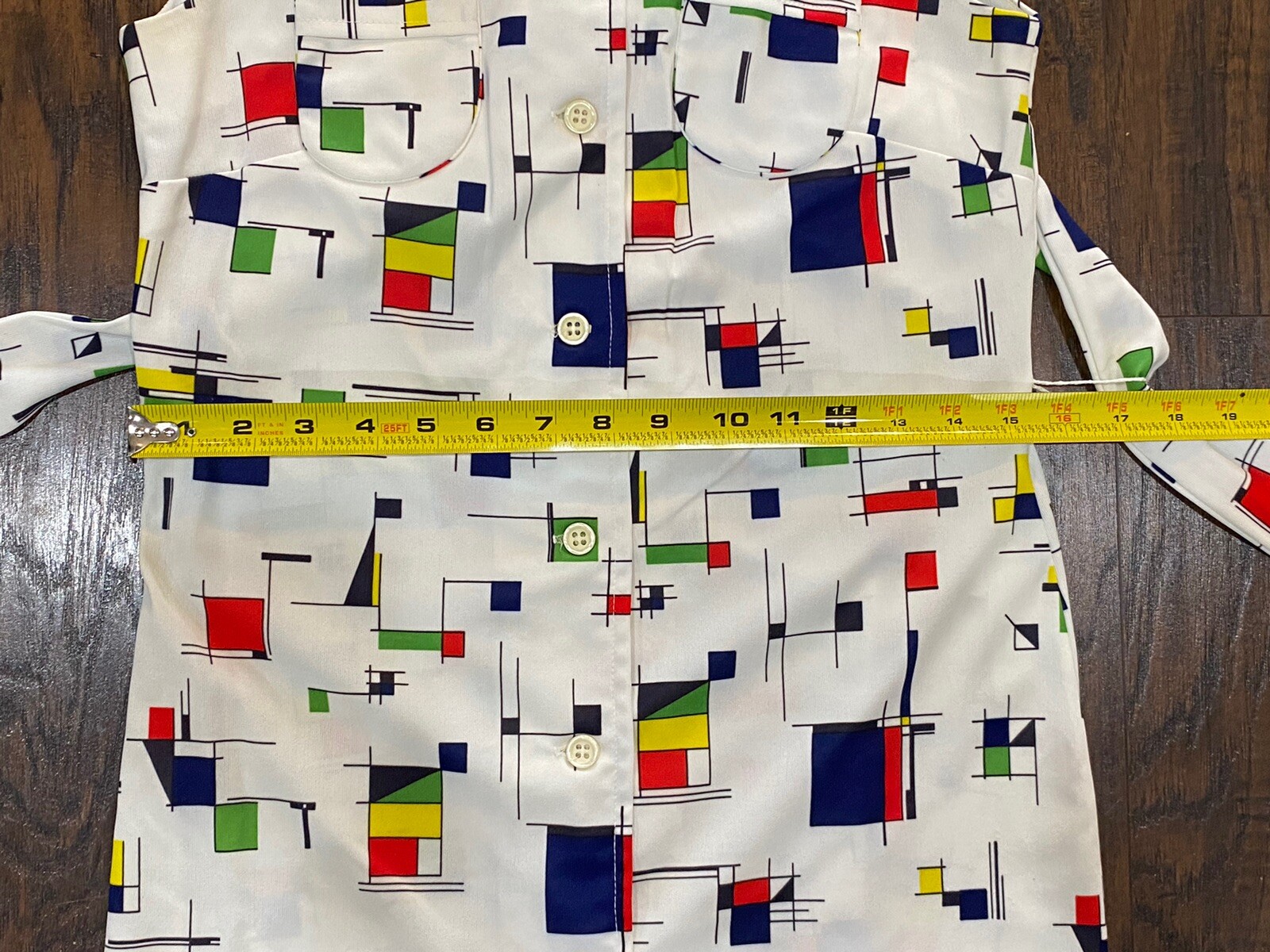 Prynts By Bleeker Street Jonathan Logan VTG 70’s Mondrian Style Print Dress Sz S