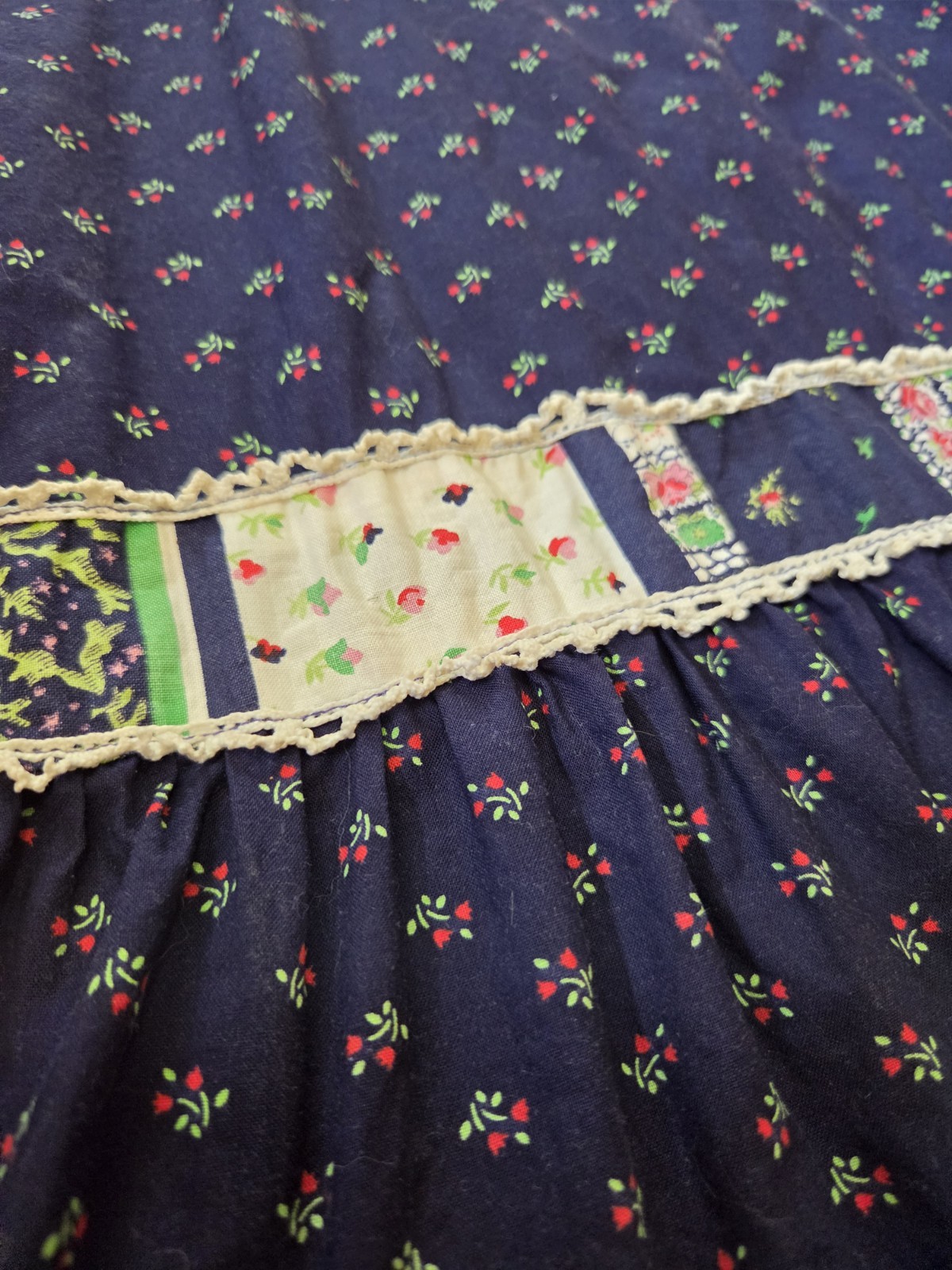 Vintage 1970s? Halter Dress Boho Prairie