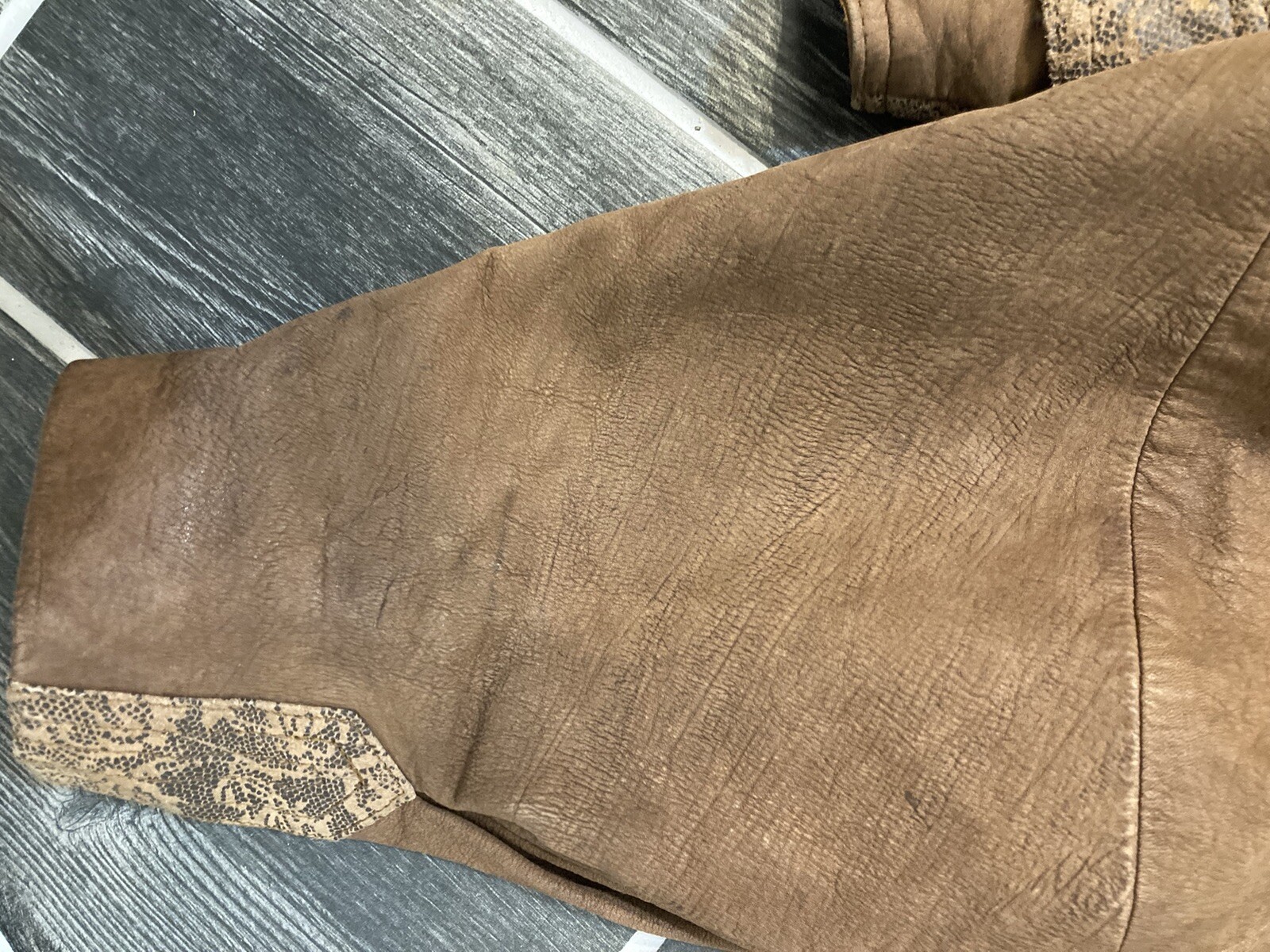 Vintage 80-90s Floral/Animal Print Jacket Boho Rock Glam Western Yellowstone J2