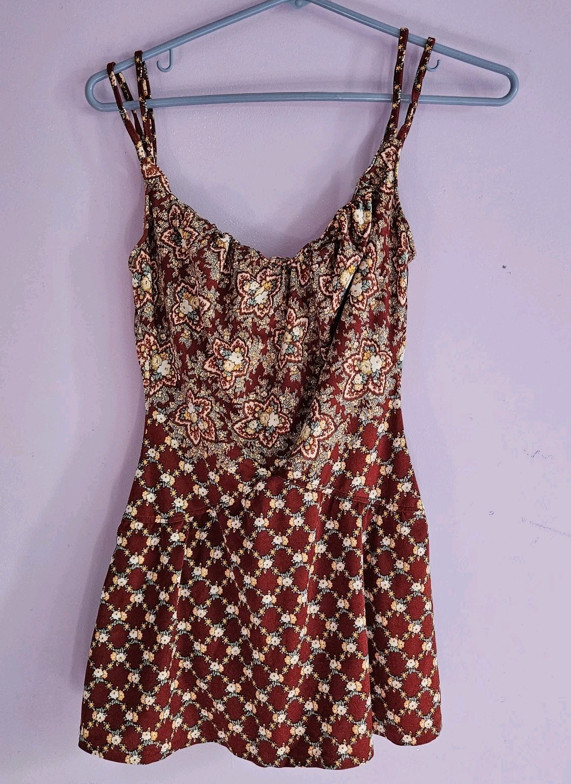 VINTAGE 60s 70s COLE OF CALIFORNIA Swimsuit Retro Floral One Piece