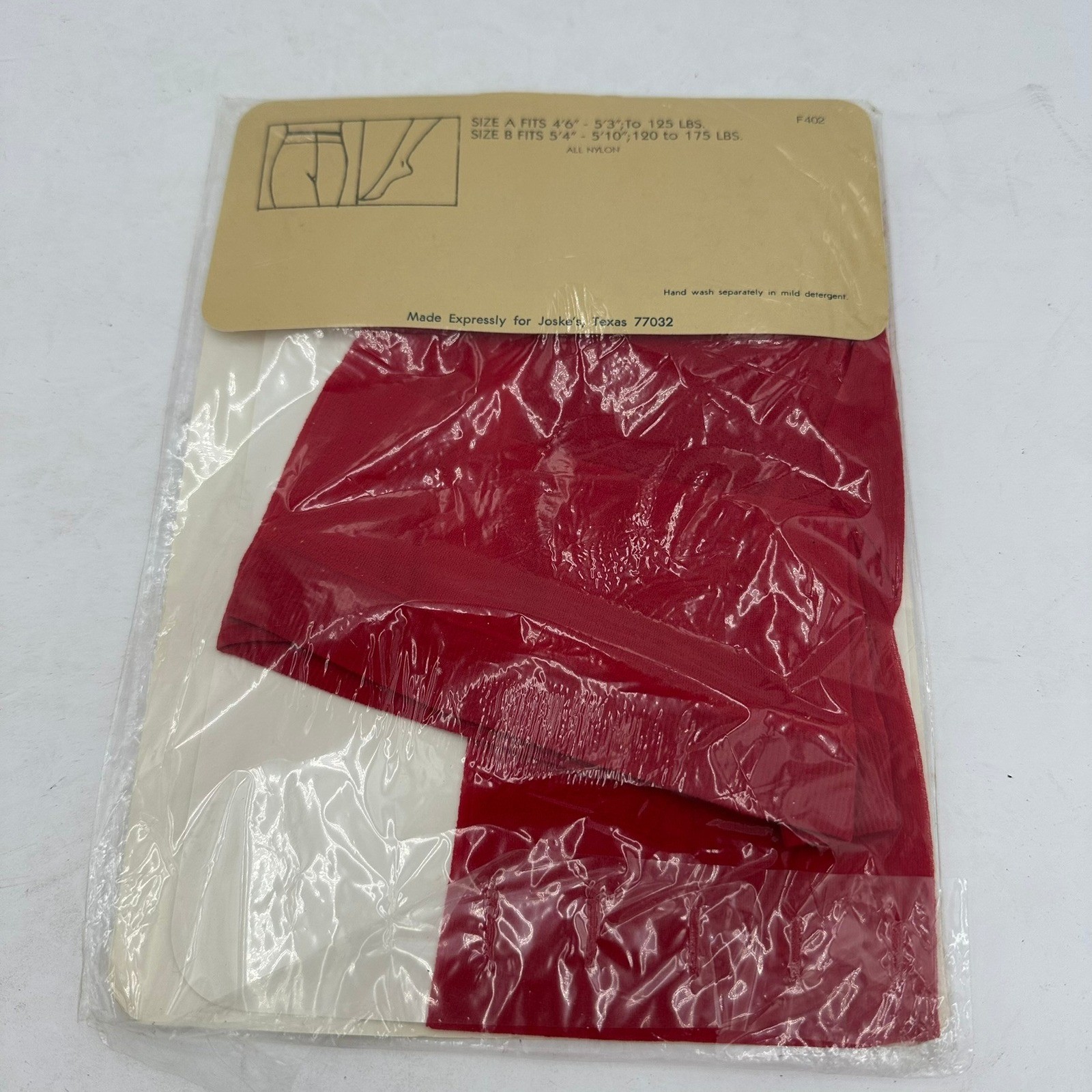Vintage Joskes Pantyhose Set of Pink Red Size A Dead Stock Hosiery Coquette