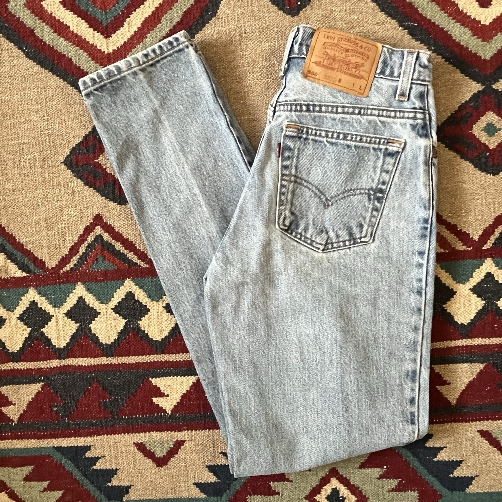 Vintage 90s Levi’s 550 Jeans Women’s 27×32 USA Made Relaxed Tapered Leg