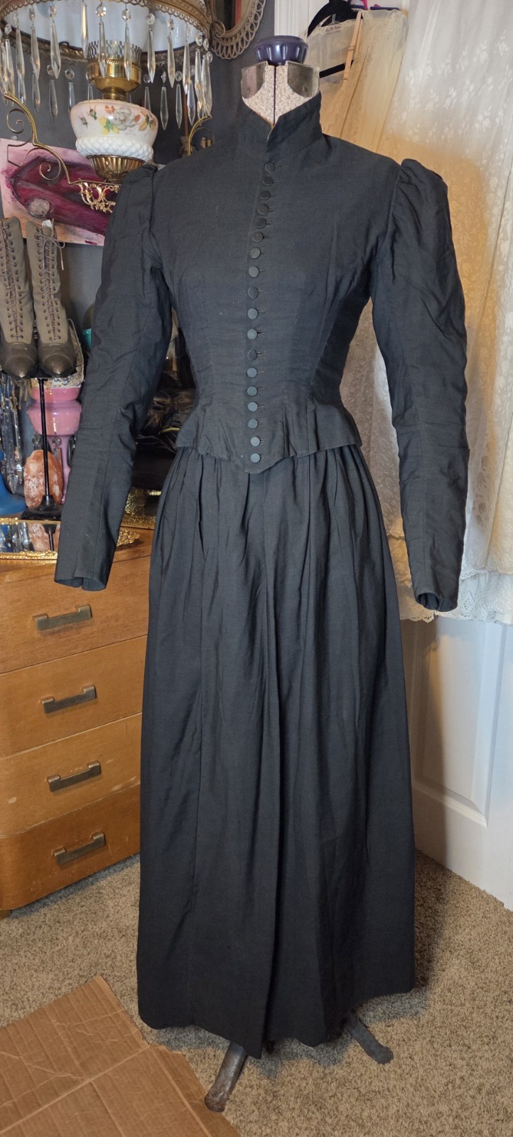 2pc. Black Victorian Riding Habit/Suit READ!