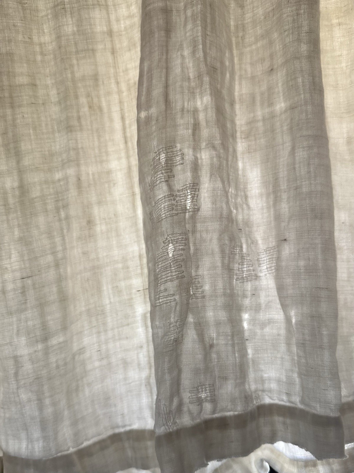 Resale Lot Antique 1900s French Dress Linen Cotton Printed Women’s S M L