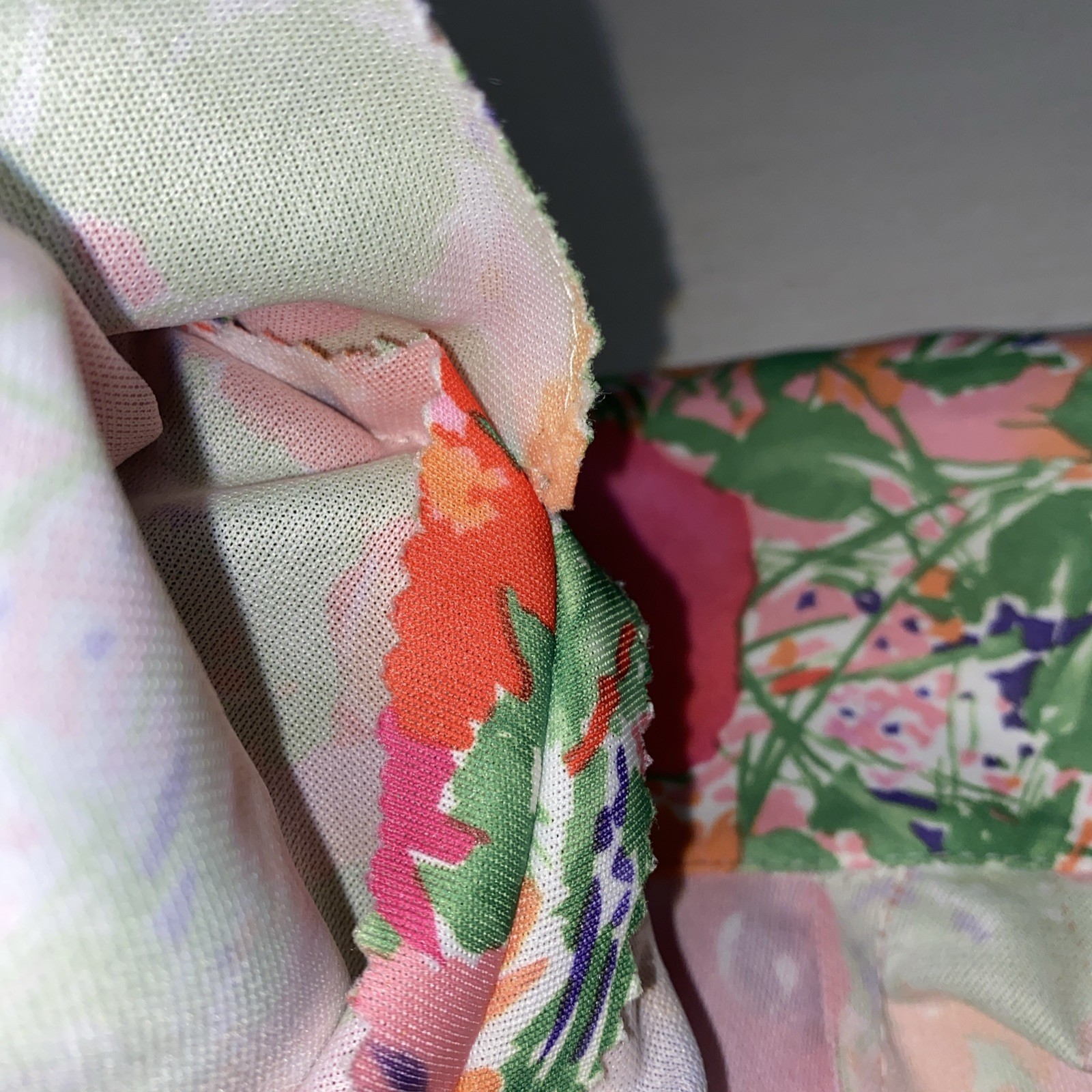 70s Psychedelic Flower Dagger/Butterfly Collar No Brand Women’s Small Orange/red