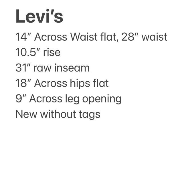 Vtg Levi’s for Gals Sta-Prest Big E Striped Wide Leg Pants Jeans 28″ Waist NOS