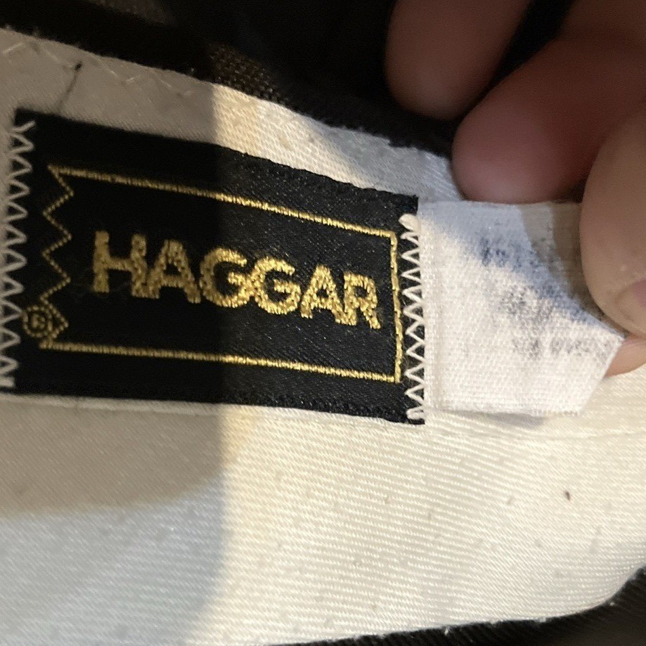 Haggar Brown Vintage Straight Leg Dress Pants, Flat Front Slacks, Woman’s 2XL