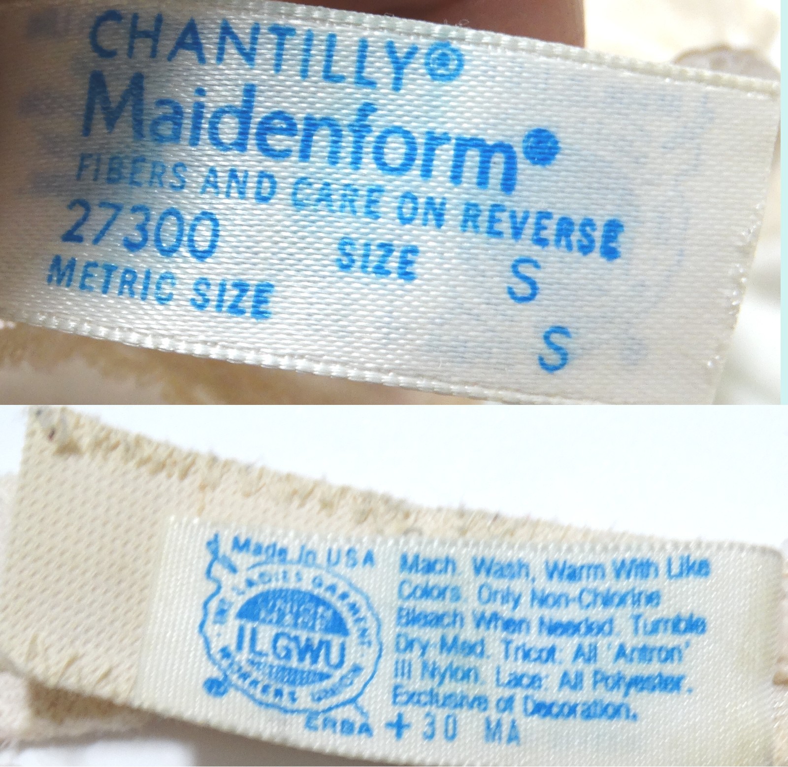 Vintage Chantilly Maidenform Lace Garter Belt Small Late 1940s to Early 1950s