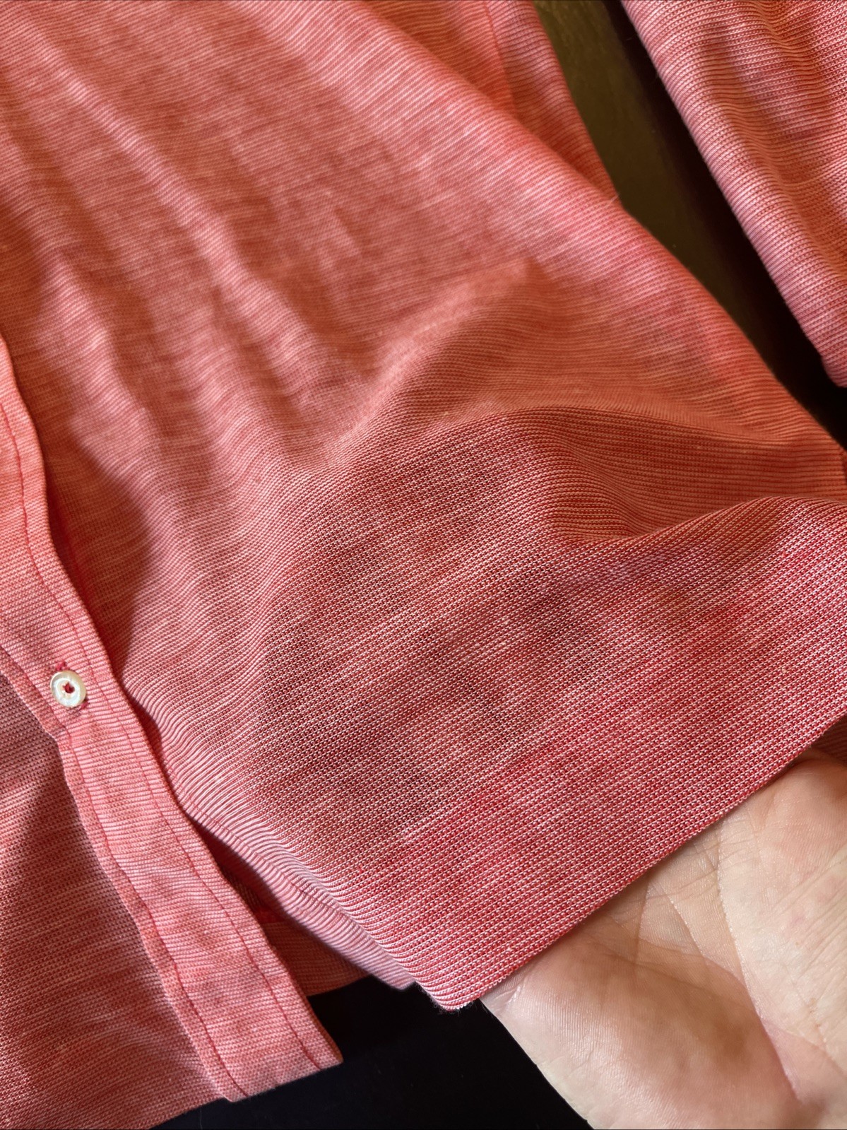 Vintage 1970s NOS Mr Beau By RL Davis Women’s Salmon Top M