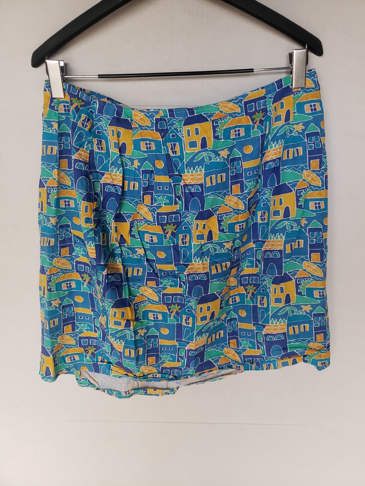 SEGRETS WOMEN’S VINTAGE SUN PRINT HOUSE WRAP SKIRT 12