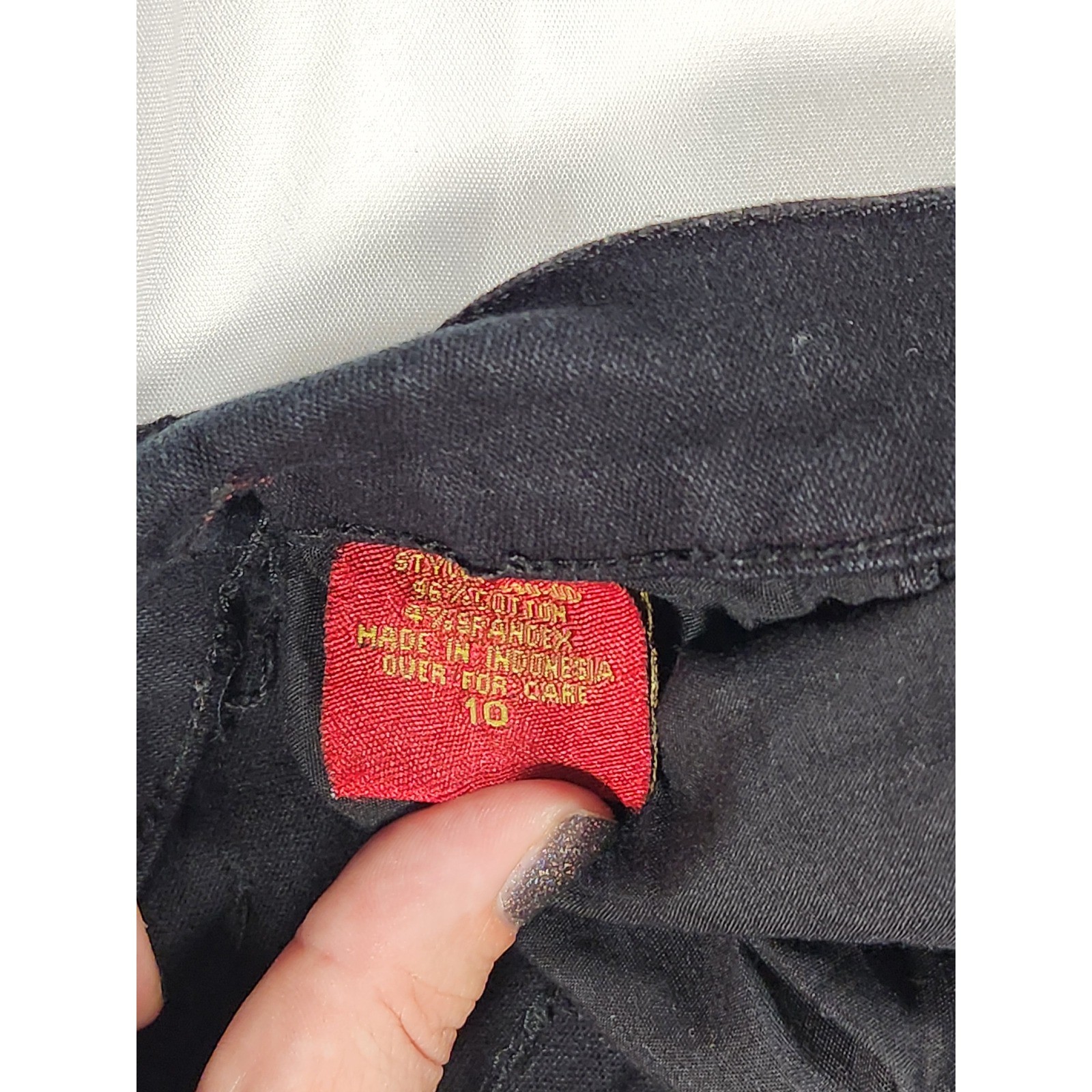 Vintage Label Womens Black NYDJ Bootcut Jeans Size 10, 32″ Inseam