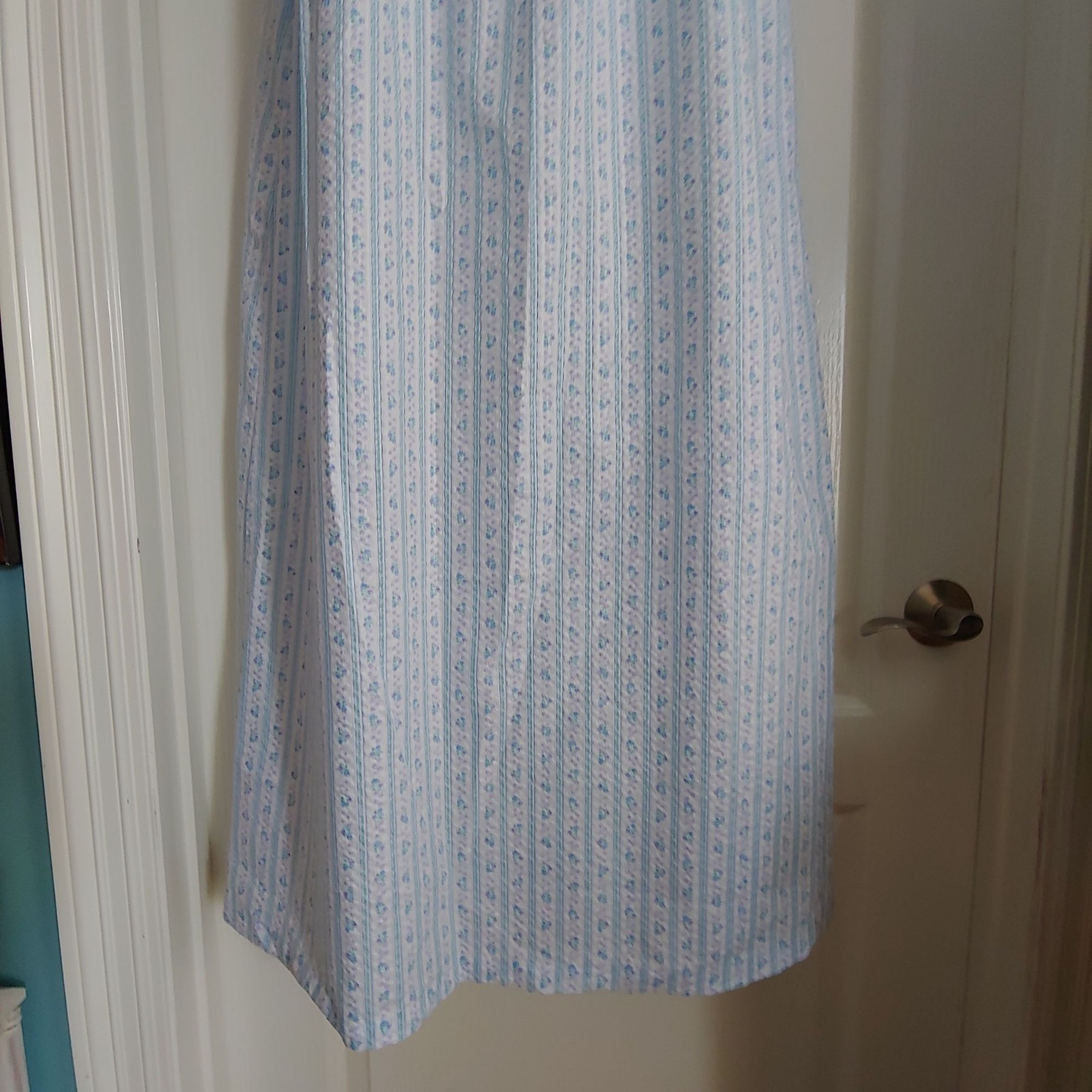 Vtg Brandywine Timeless Demure Cottagecore Floral Long Nightgown Sleepwear M