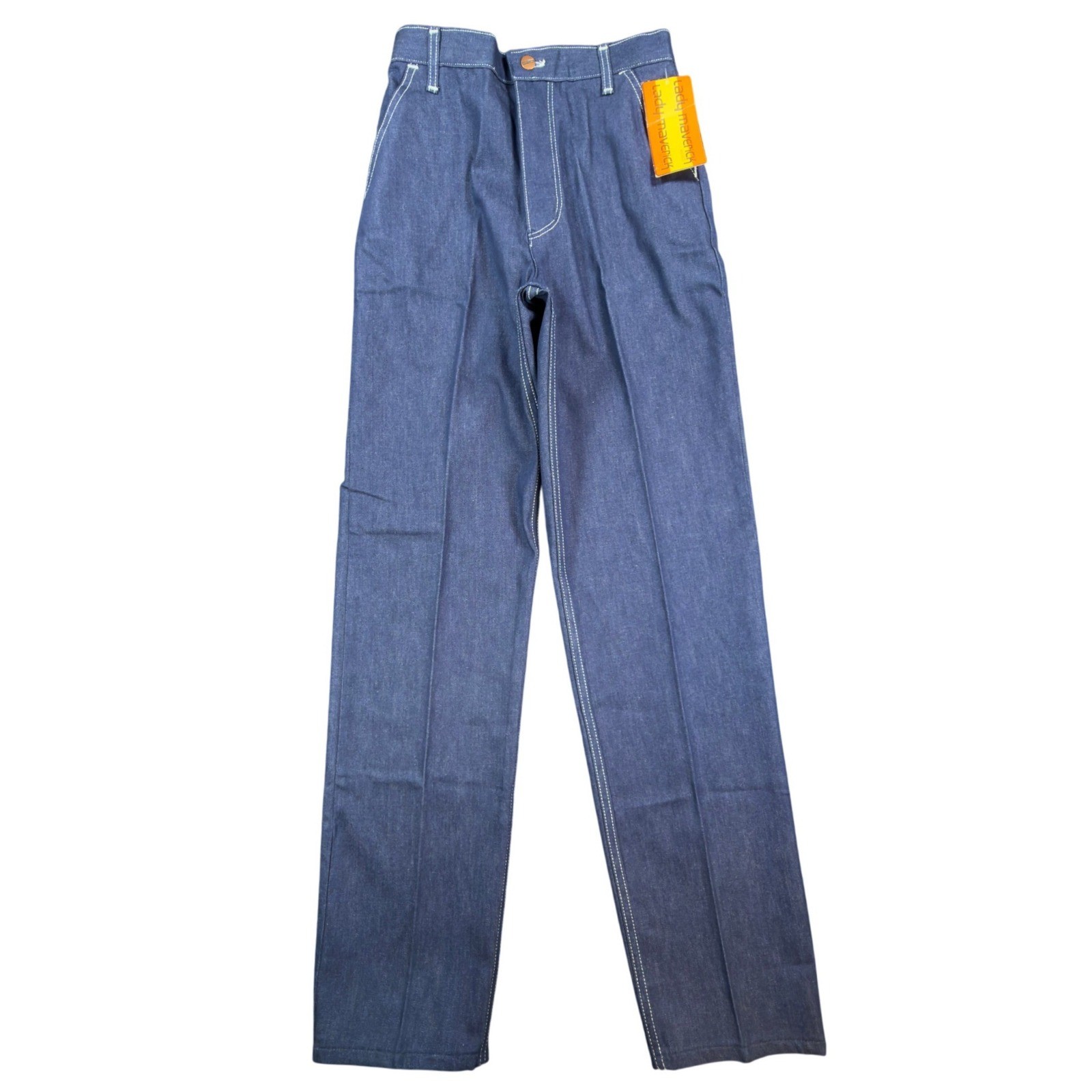 Lady Maverick Vintage 70s Jeans Women 10 Blue Cotton High Waist NWT Made in USA