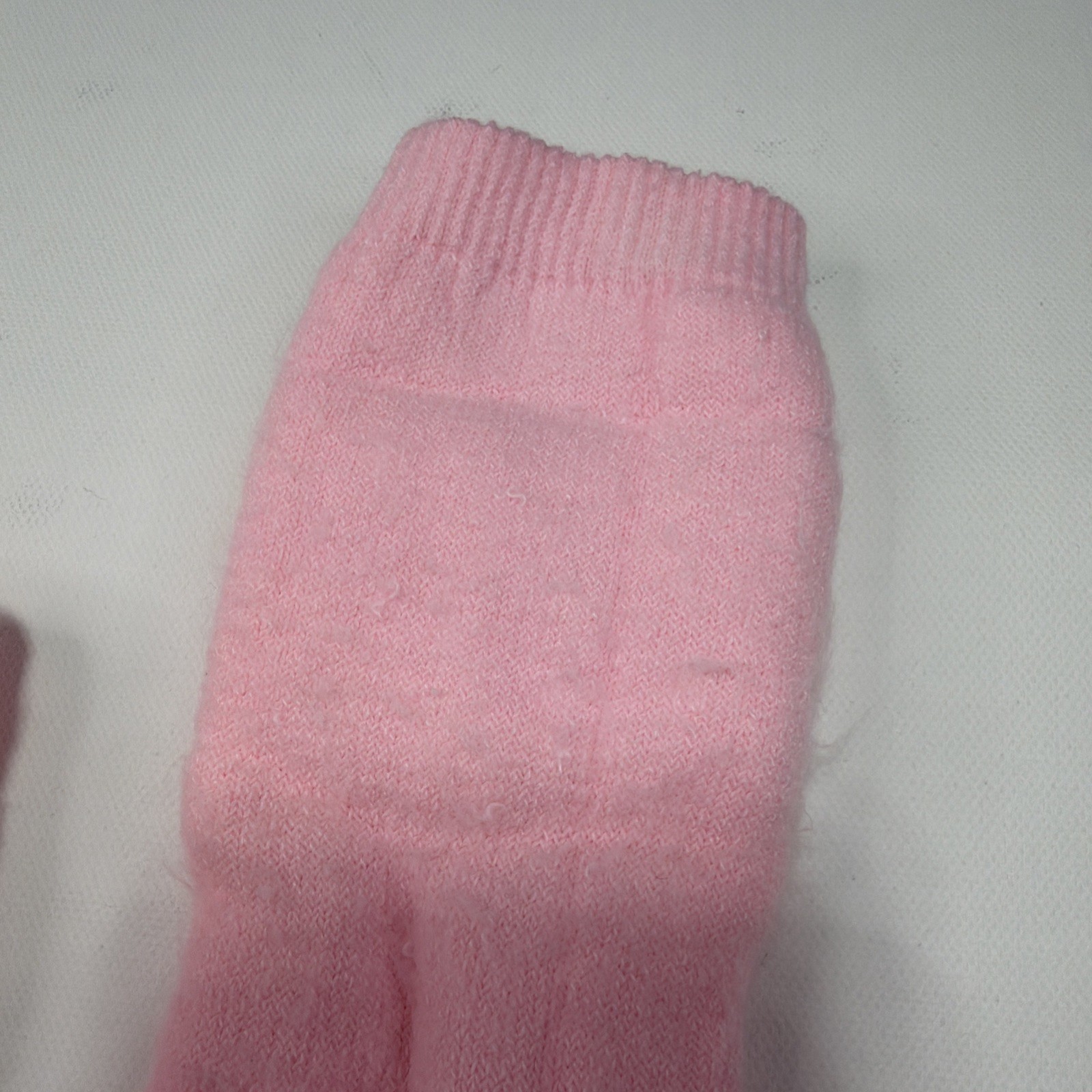 Vintage Socks Acrylic 14″ Roll Top 9-11 Women’s USA Made Soft Thick 80s 90s.
