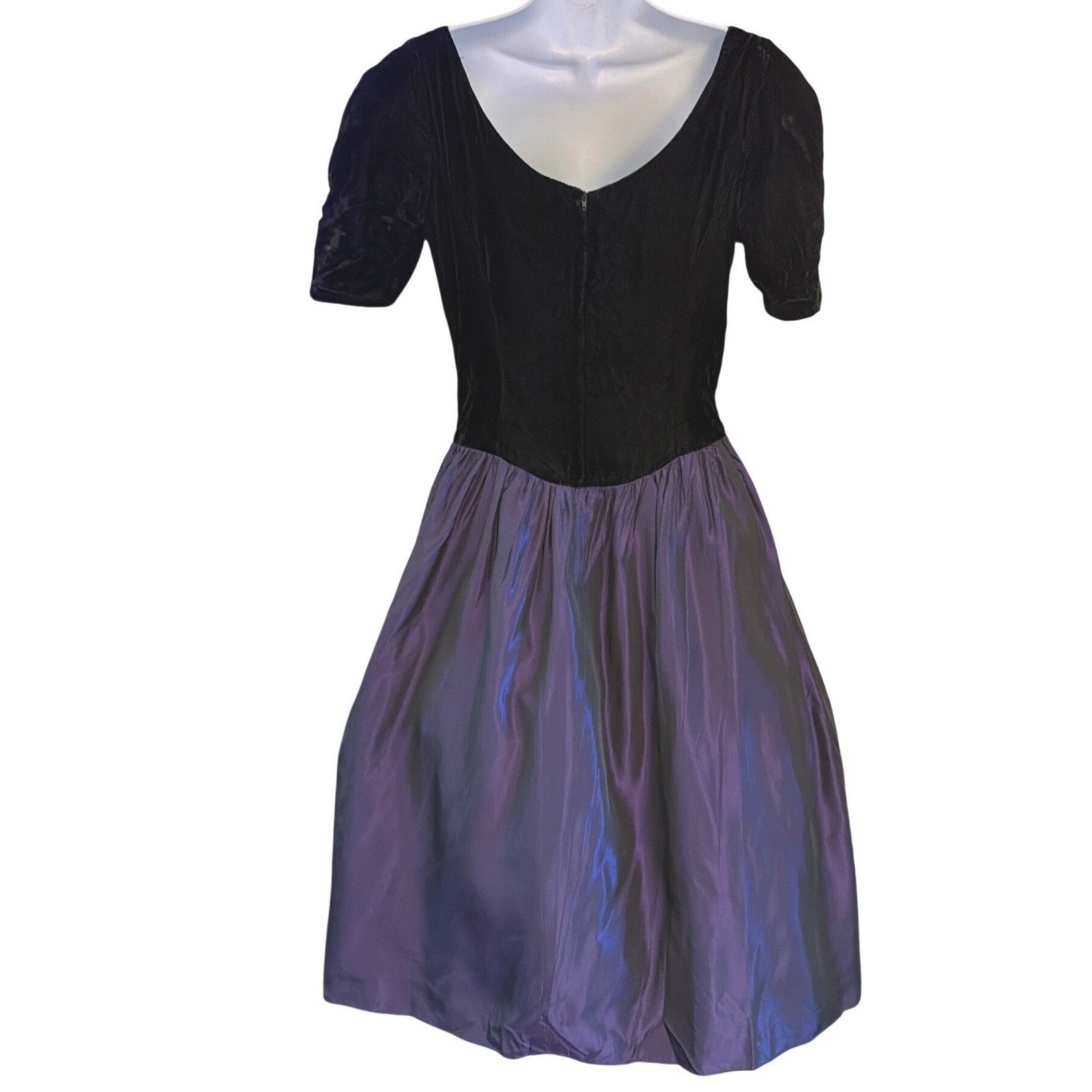 Vintage 80’s 90’s Gunne Sax Dress Velvet Taffeta 80s Prom Goth Glam Whimsigoth