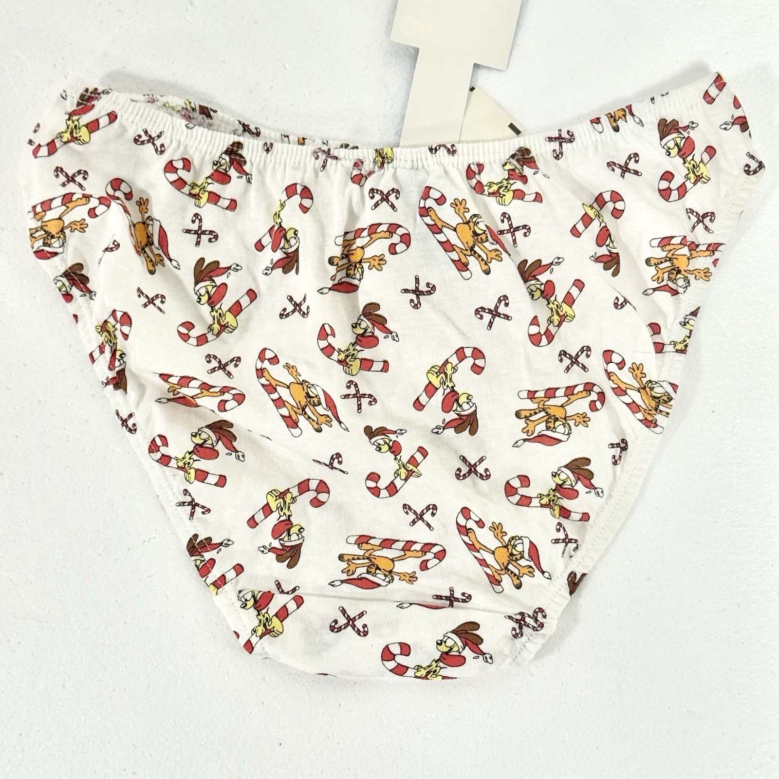 NWT 1978 Vintage Garfield Paws Underwear Christmas Cotton Panty Womens Size 7