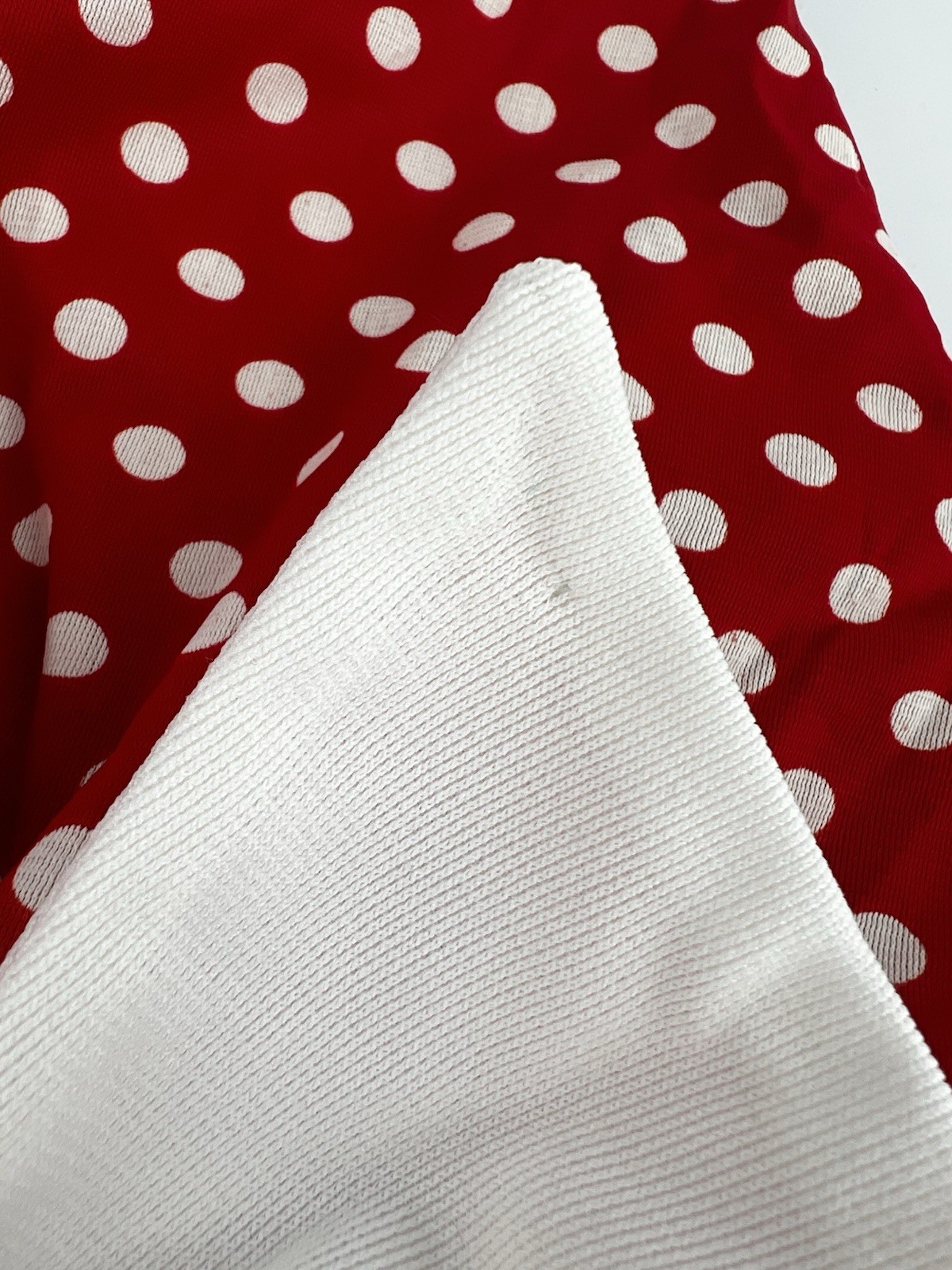 Jack Hartley Miami Vintage Dress Red White Polka Dot Sailor Stretch Halter Maxi