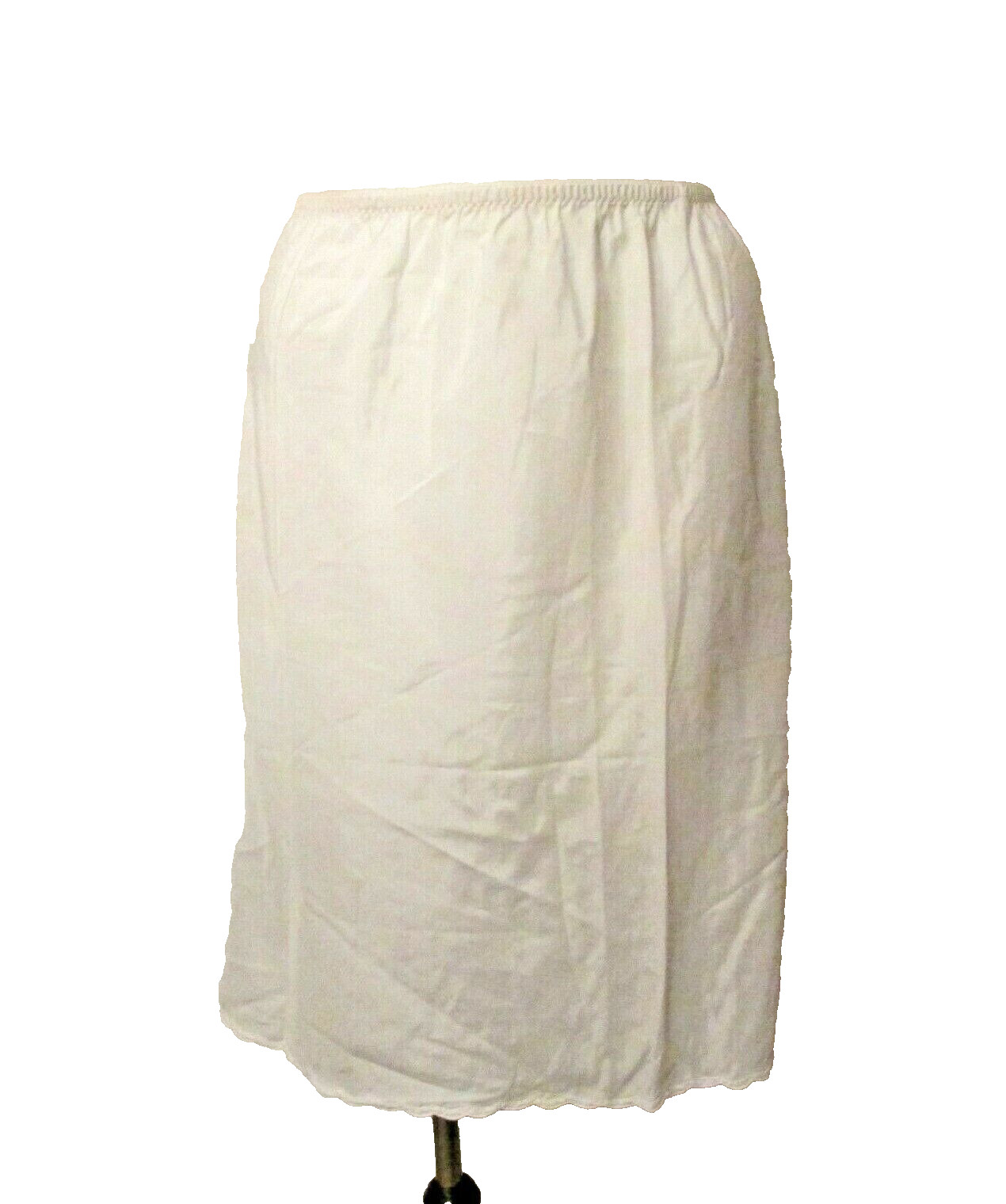 Barbizon P.Classie Nylon Rayon Poly Embroidered Scalloped Half Slip Petticoat XL