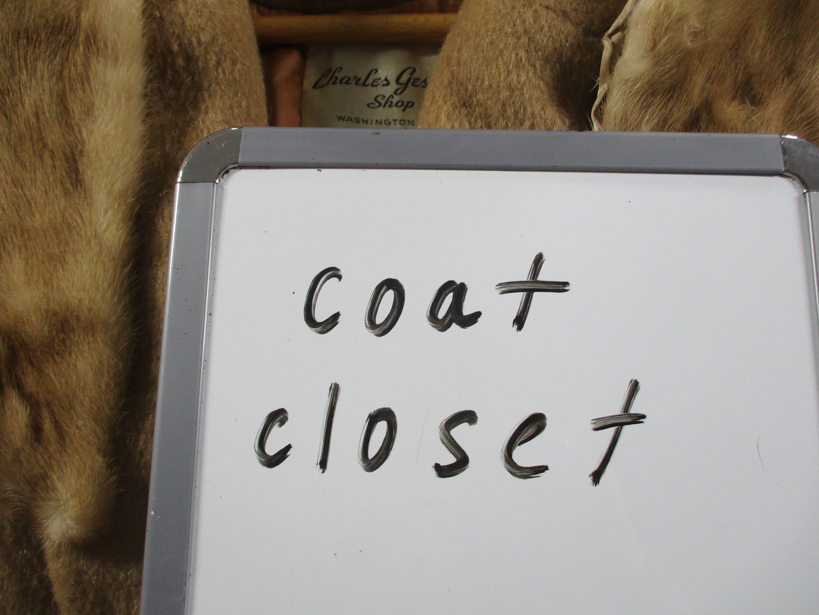 Vintage Marce Original Coat Fur Trim Brown Tan Half Sleeve 60s 50s EUC