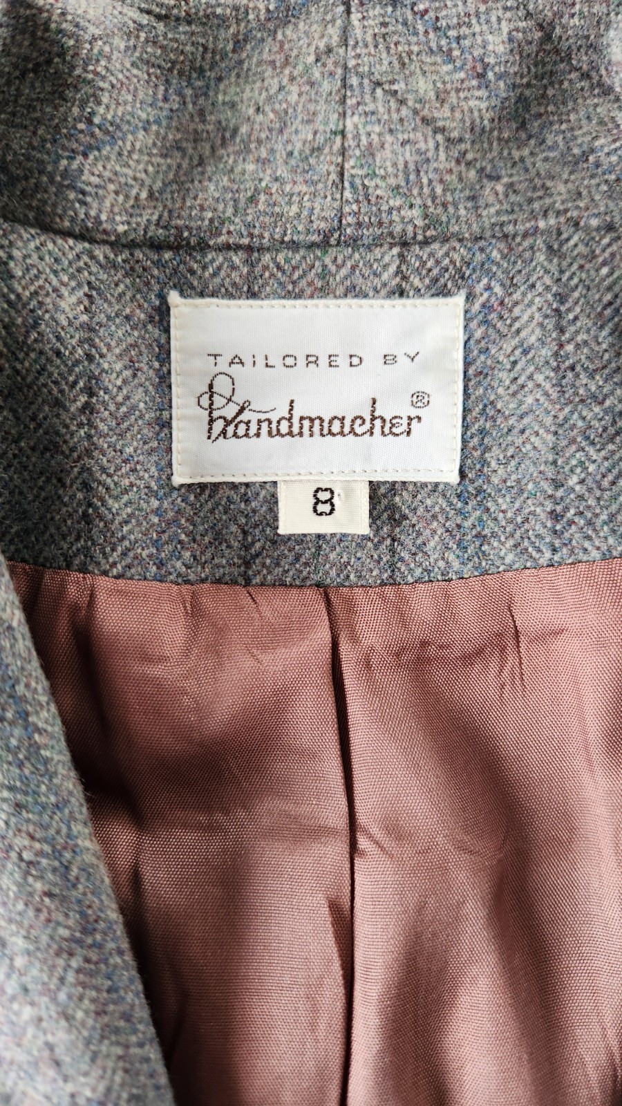 Handmacher Weathervane 100% Wool Womens Blazer Sport Coat Vtg 1950’s/1960’s