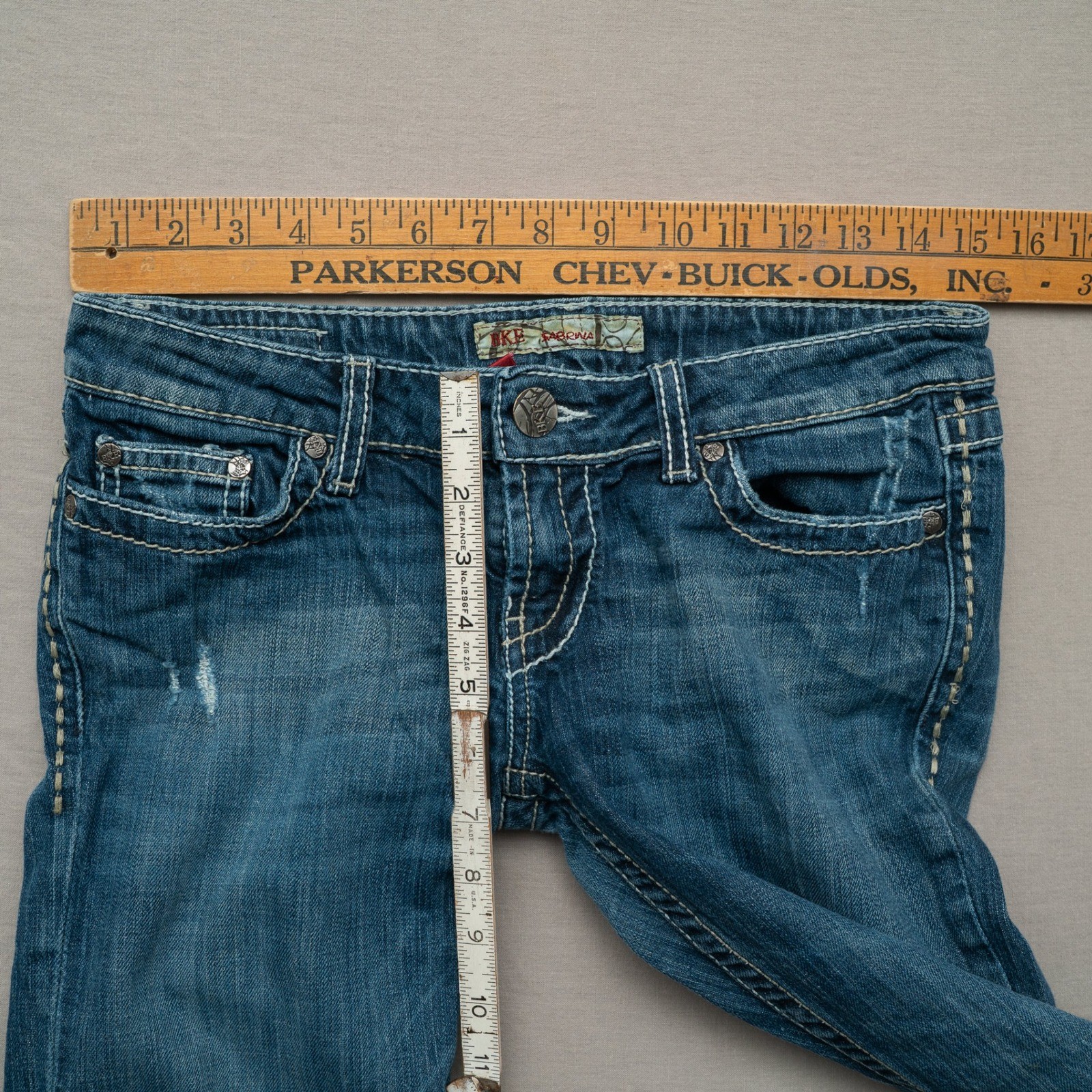 Vintage Y2k 2000s BKE Sabrina Low Rise Flare Western Denim Jeans Woemsn 230